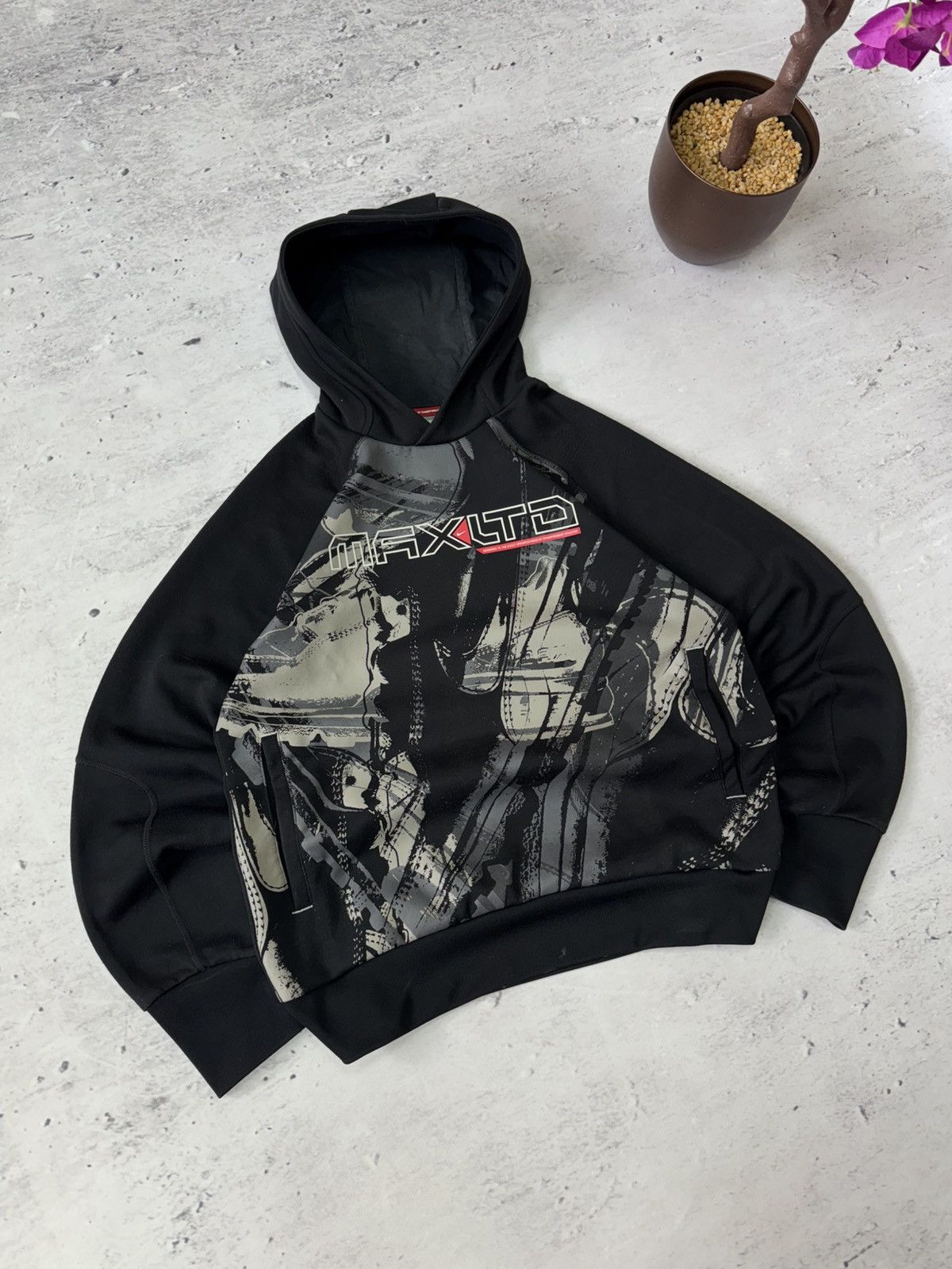 Nike × Vintage NIKE VINTAGE 00s y2k OVERSIZE BAGGY ZIP HOODIE CENTER LOGO Size US M / EU 48-50 / 2 - 1 Thumbnail