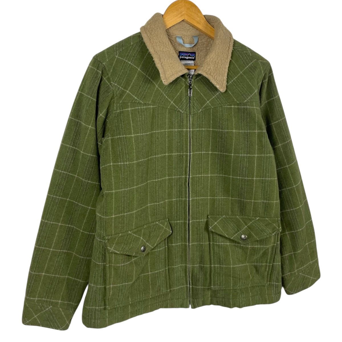 Patagonia 💥 PATAGONIA PLAID CHECKED ZIPPER WARM JACKET Size US M / EU 48-50 / 2 - 5 Thumbnail