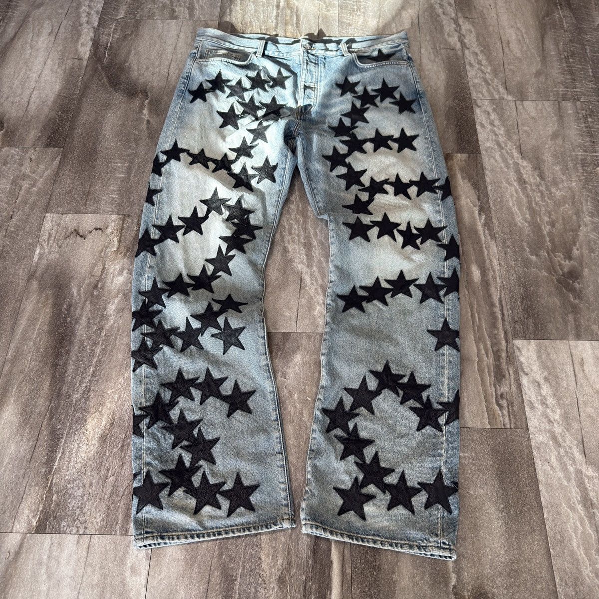 Amiri amiri flooded star patch jeans Size US 38 / EU 54 - 1 Thumbnail