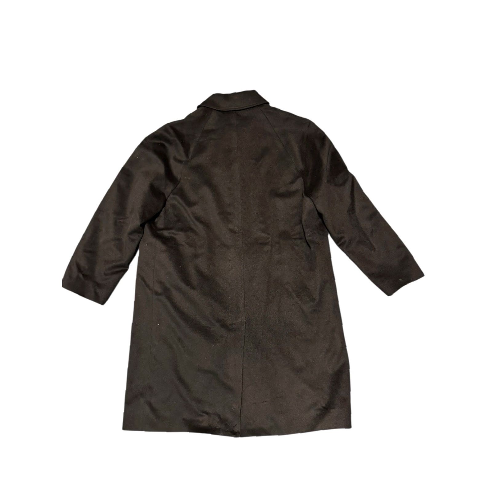 Vintage Turnbury Loro Piana Storm System Mens 42L Black Overcoat Trench Jacket Fleece Coat Wool Regular Long Solid Pattern Dress/Workwear Size US XS / EU 42 / 0 - 7 Thumbnail