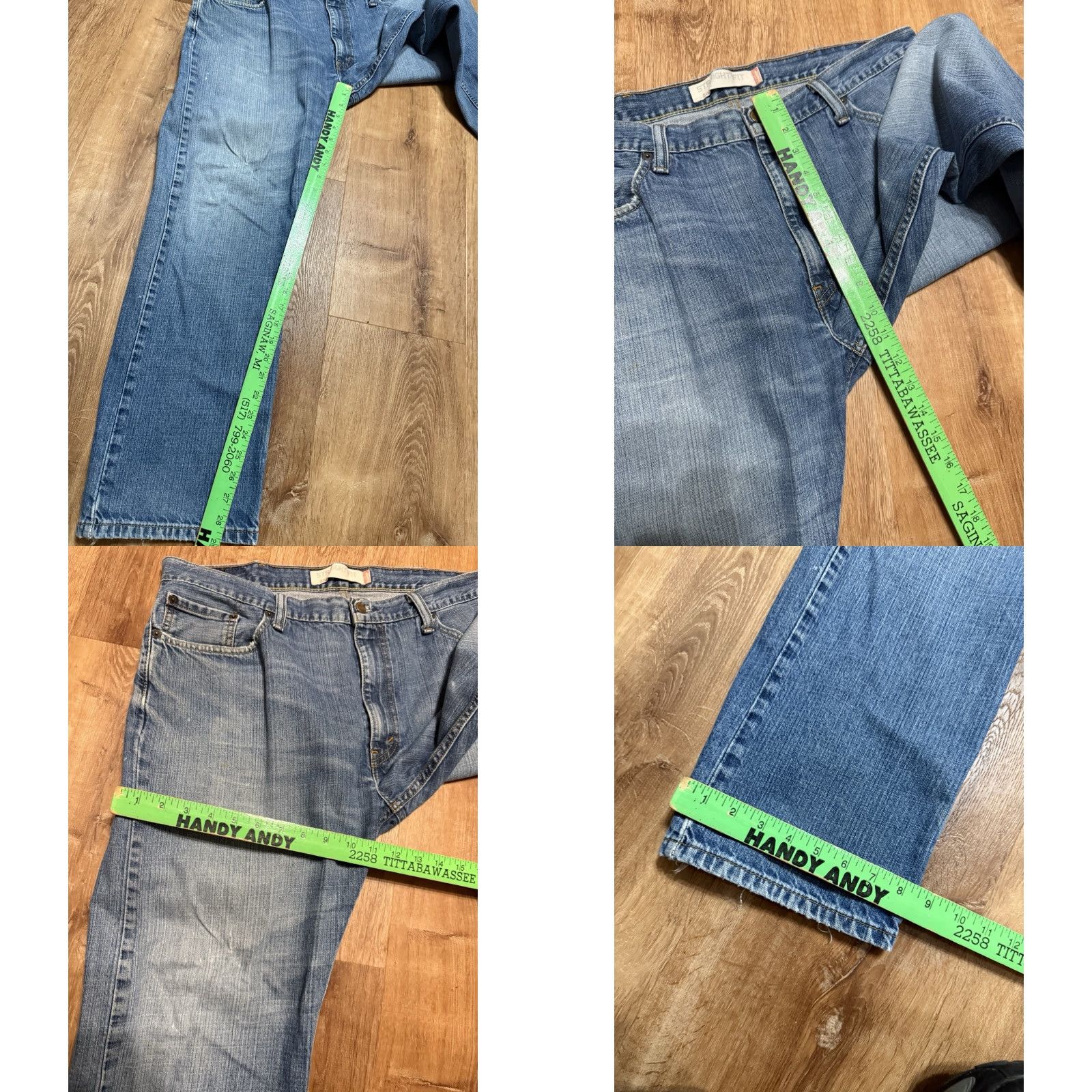 Levi's VINTAGE Levi's 505 Jeans Men 38x30 Blue Medium Wash Regular Fit Straight 90s Logo Size US 38 / EU 54 - 8 Thumbnail
