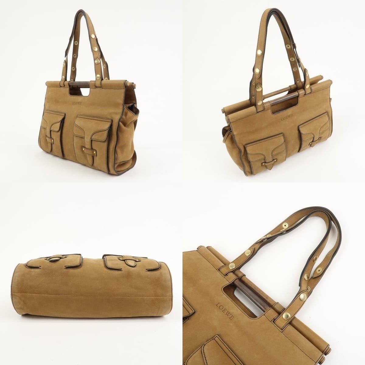 Loewe Loewe Candy Leather Tote Tan Size ONE SIZE - 3 Thumbnail