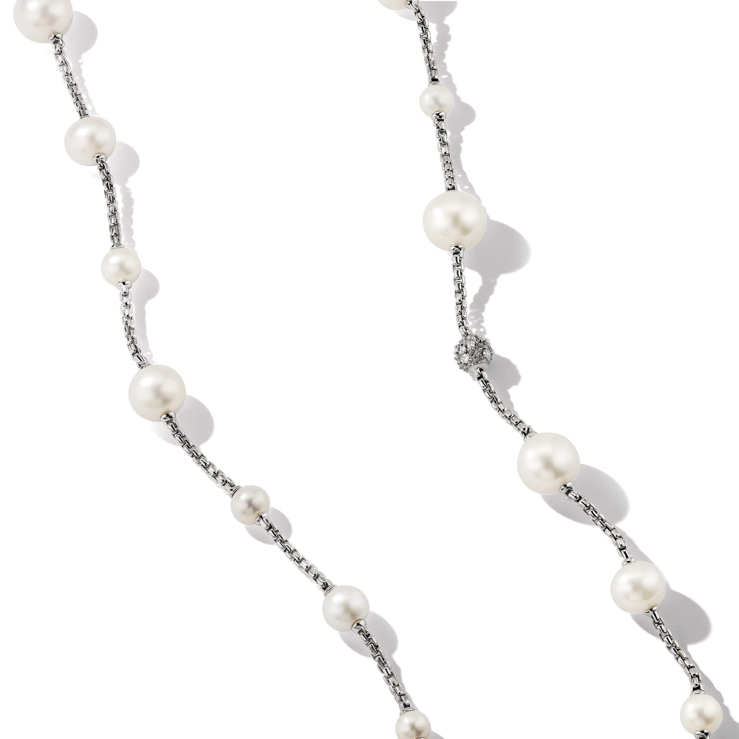 David Yurman o1w1db10525 N17755D Necklace in Silver and Diamond Size ONE SIZE - 2 Thumbnail
