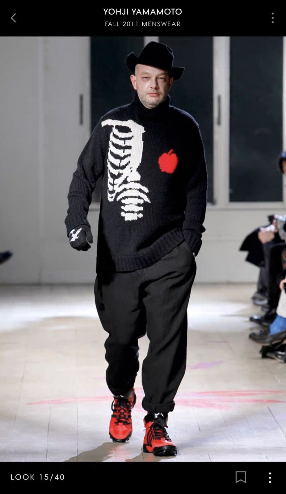 Yohji Yamamoto Yohji Yamamoto pour homme 11AW Skeleton & Apple Knitwear Size US L / EU 52-54 / 3 - 2 Thumbnail