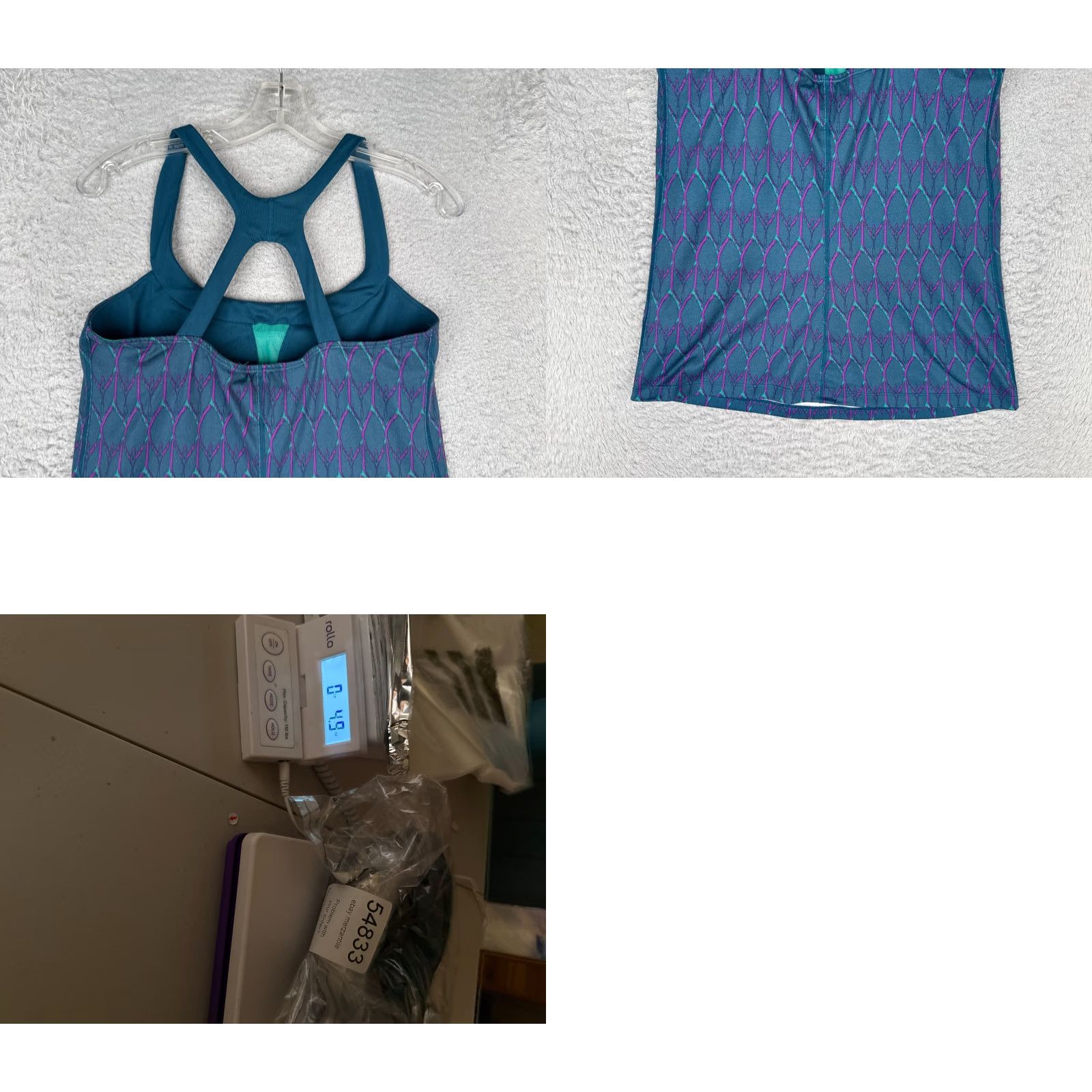 The North Face The North Face Shirt Women Medium Blue Tank Sleeveless Geometric Poly Blend Gym Size M / US 6-8 / IT 42-44 - 9 Thumbnail