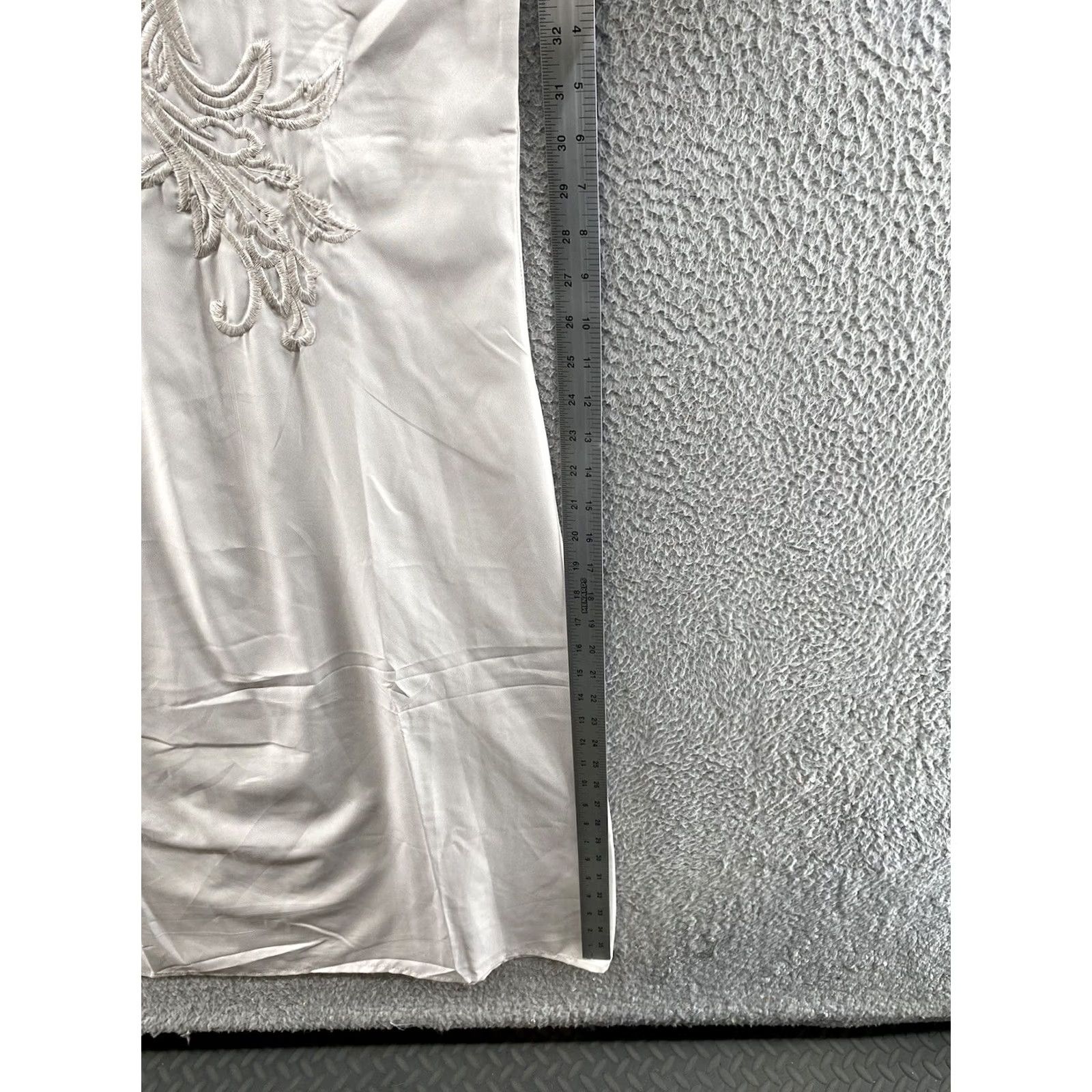 Vintage Hekka Women's Embroidered Sleeveless Dress Scoop Neck Long 3XL Gray Tank Dress Womens Size XXL / US 16-18 / IT 52-54 - 7 Thumbnail