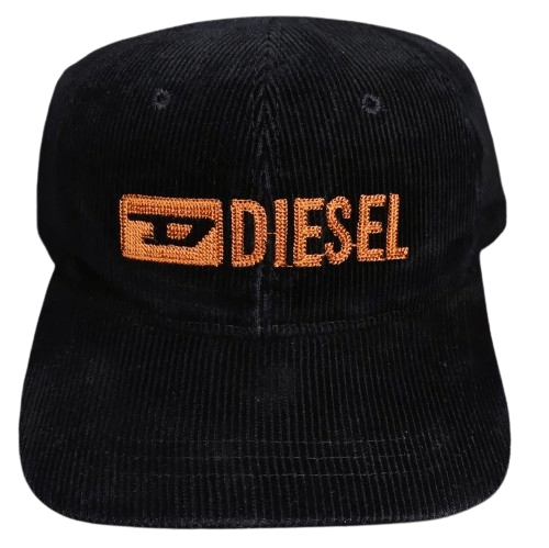 Diesel Black Corduroy Cap
