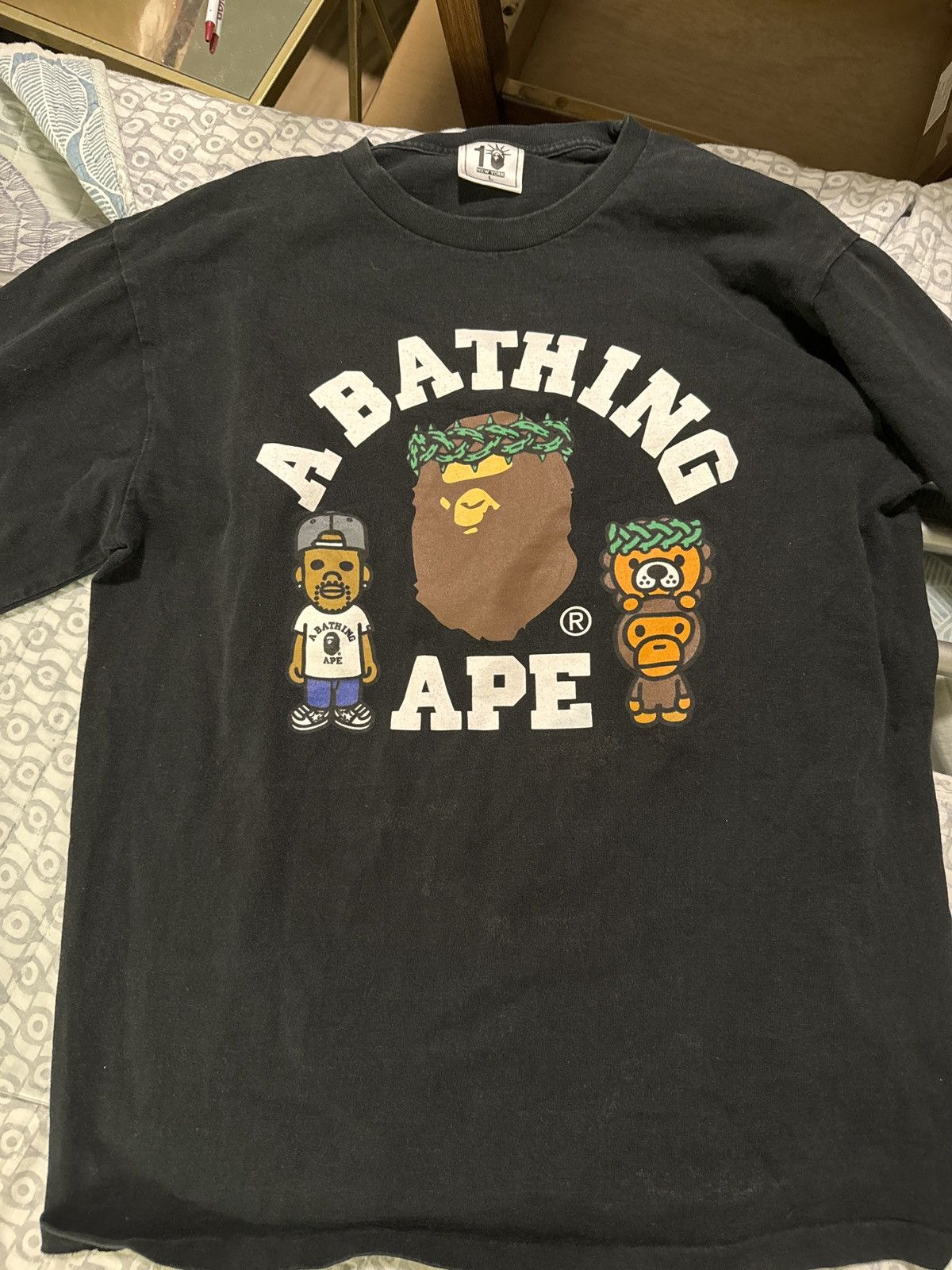 Big Sean Bape NY 10th Anniversary Big Sean L/S Tee Size US L / EU 52-54 / 3 - 1 Thumbnail