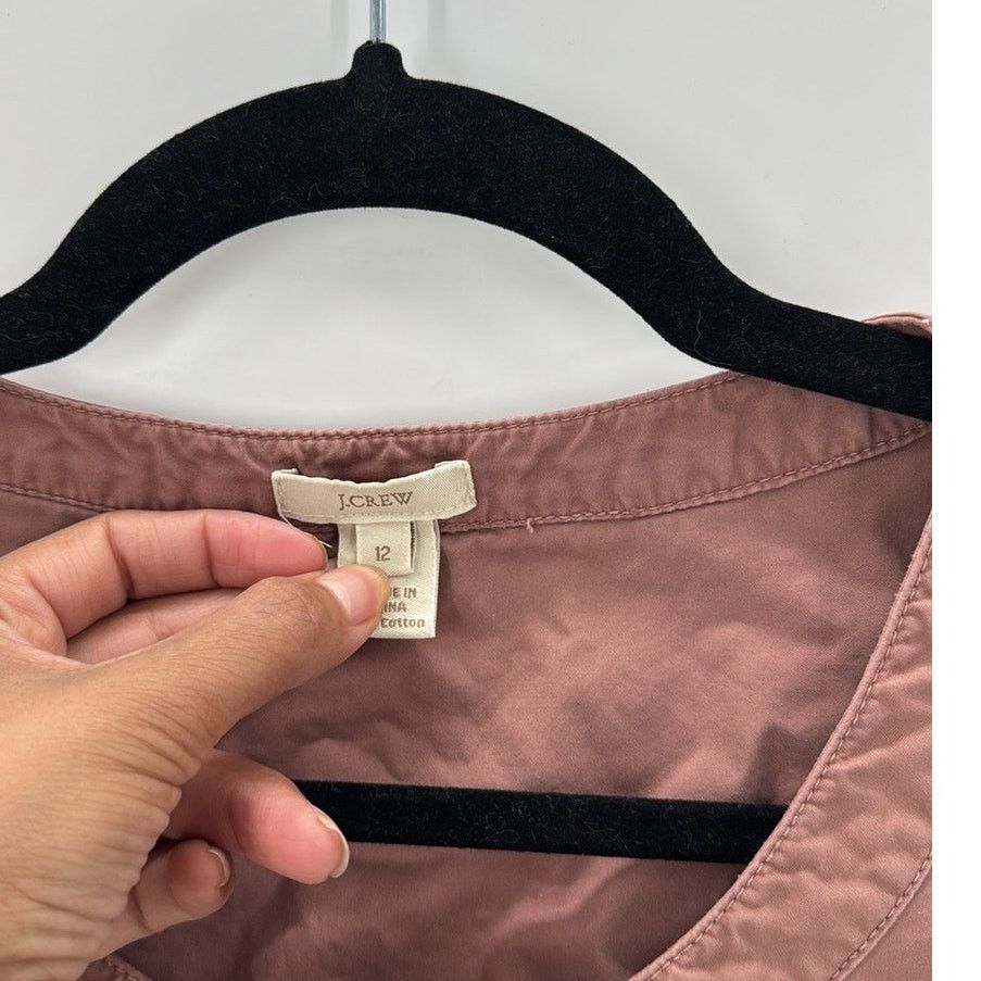 J.Crew J. Crew sheath shirt tie waist Dress size 12 mauve Pockets Size XL / US 12-14 / IT 48-50 - 3 Thumbnail
