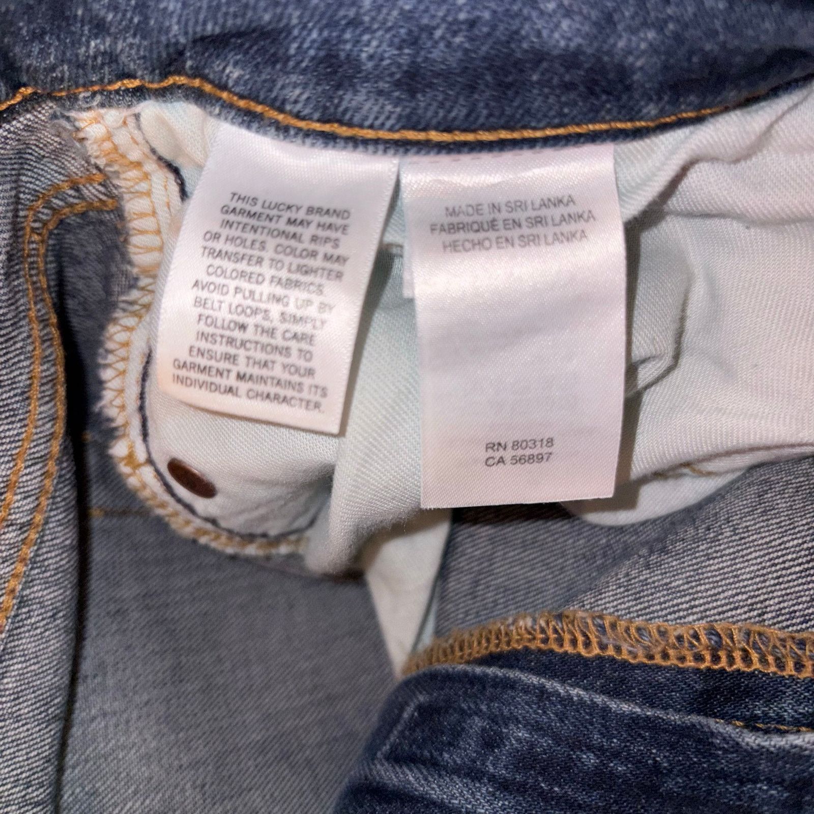 Lucky Brand Lucky Brand Men’s 121 Slim Straight Jeans W38 L30 Stretch Size US 38 / EU 54 - 7 Thumbnail