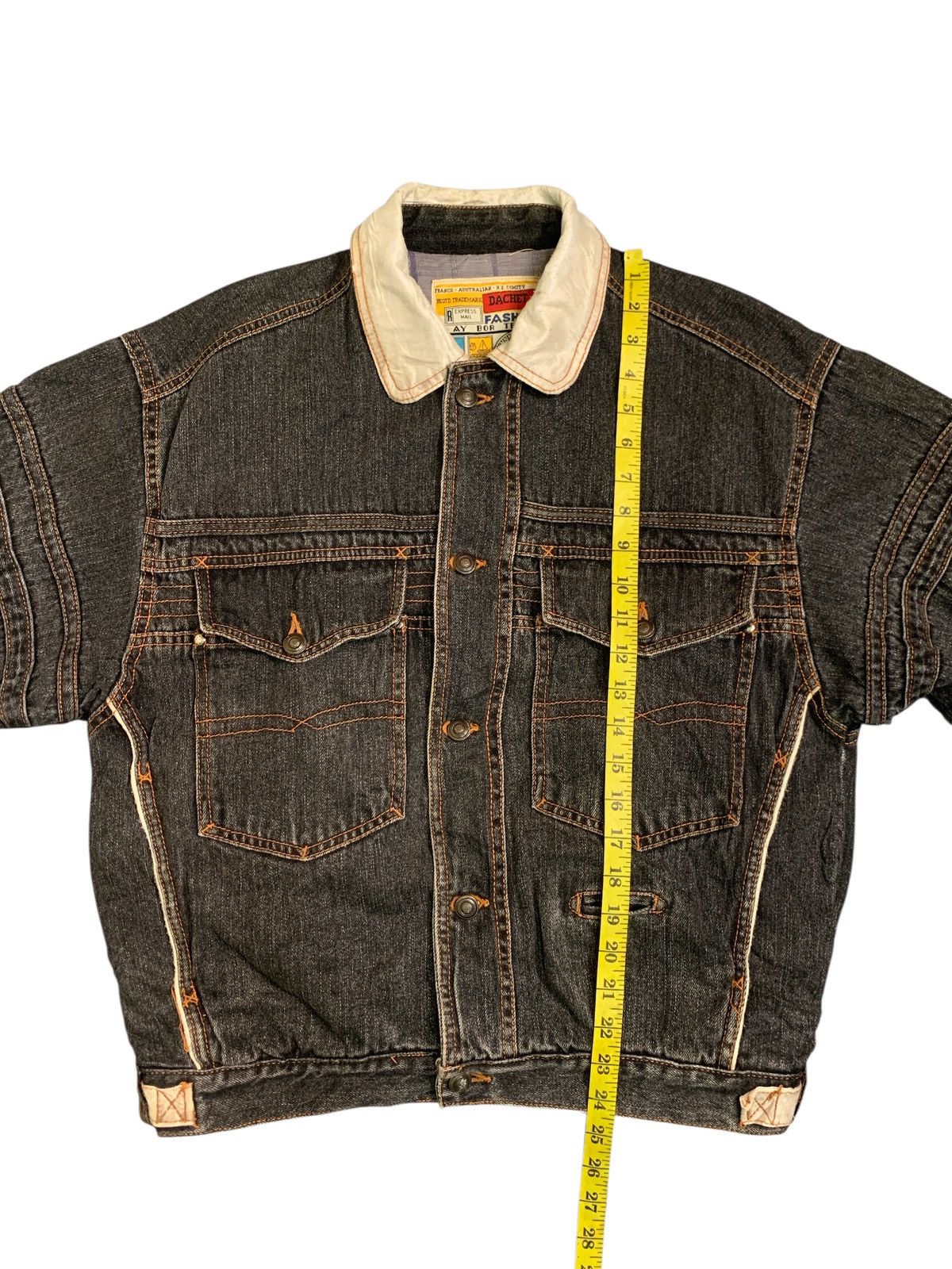 Japanese Brand Rare Design Dachet Fashion International Denim Jackets Size US S / EU 44-46 / 1 - 6 Thumbnail