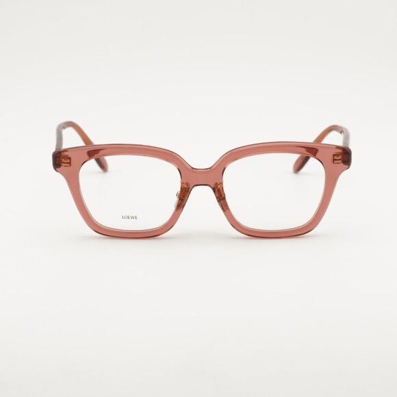 Loewe Loewe LW50083F 072 Eyeglasses Shiny Pink 51mm Square Frame Size ONE SIZE - 2 Thumbnail