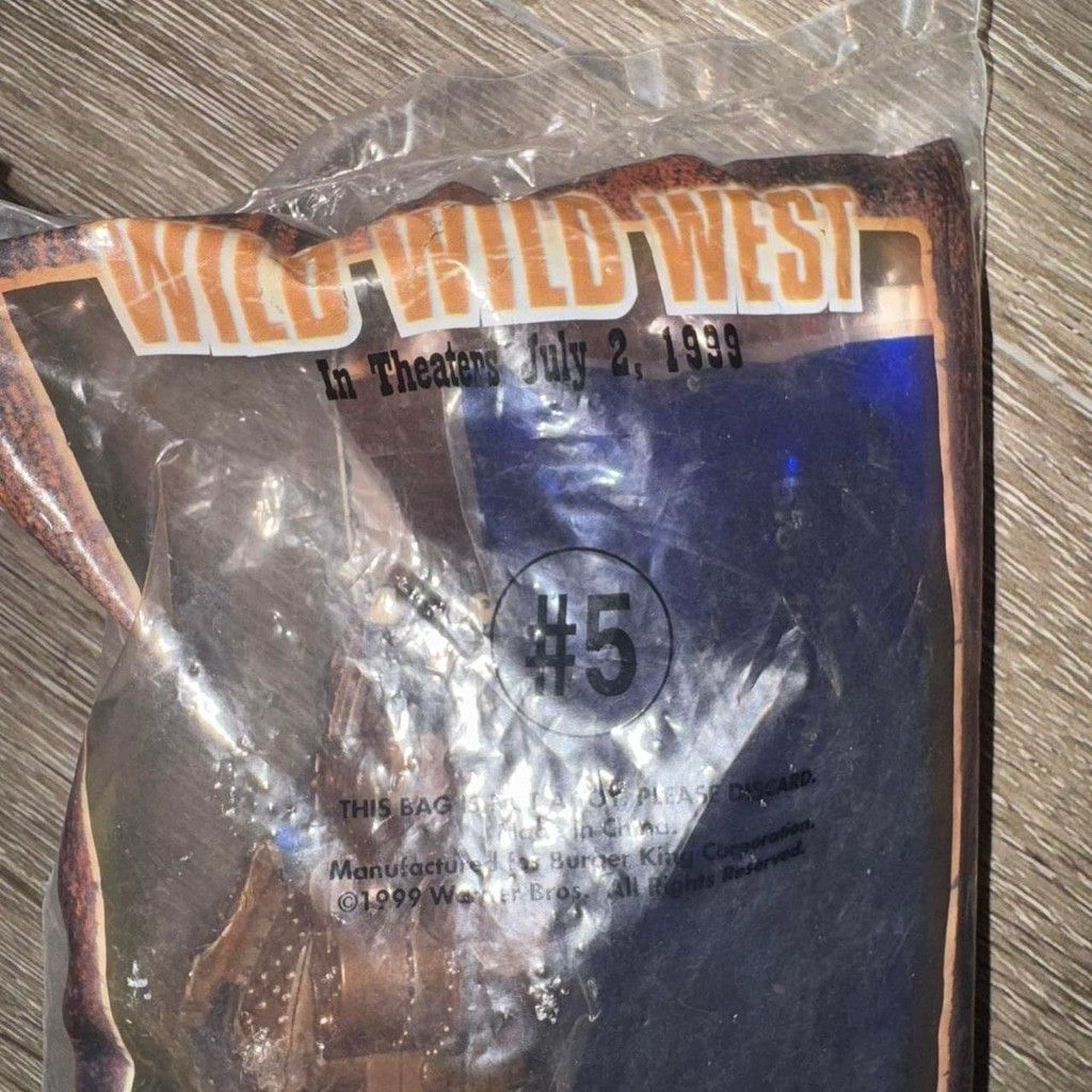 Vintage Burger King 1999 Kids Meal Toy Wild Wild West #5 Will Smith Size ONE SIZE - 4 Thumbnail