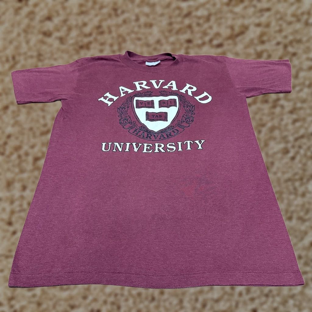 Vintage VINTAGE Harvard University Shirt Mens Small Red Stedman Graphic Tee USA 80s Size US S / EU 44-46 / 1 - 1 Thumbnail