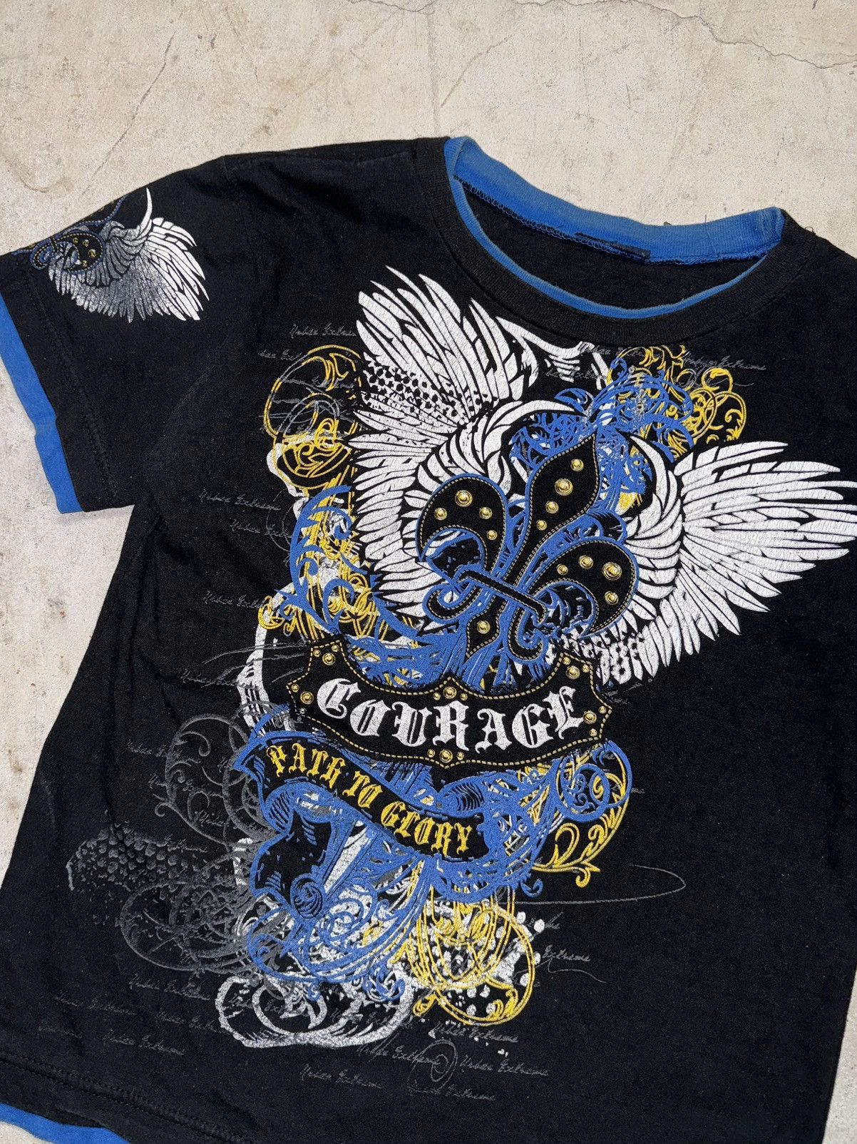 Affliction Y2K Affliction Style Black Tee Size US S / EU 44-46 / 1 - 2 Thumbnail