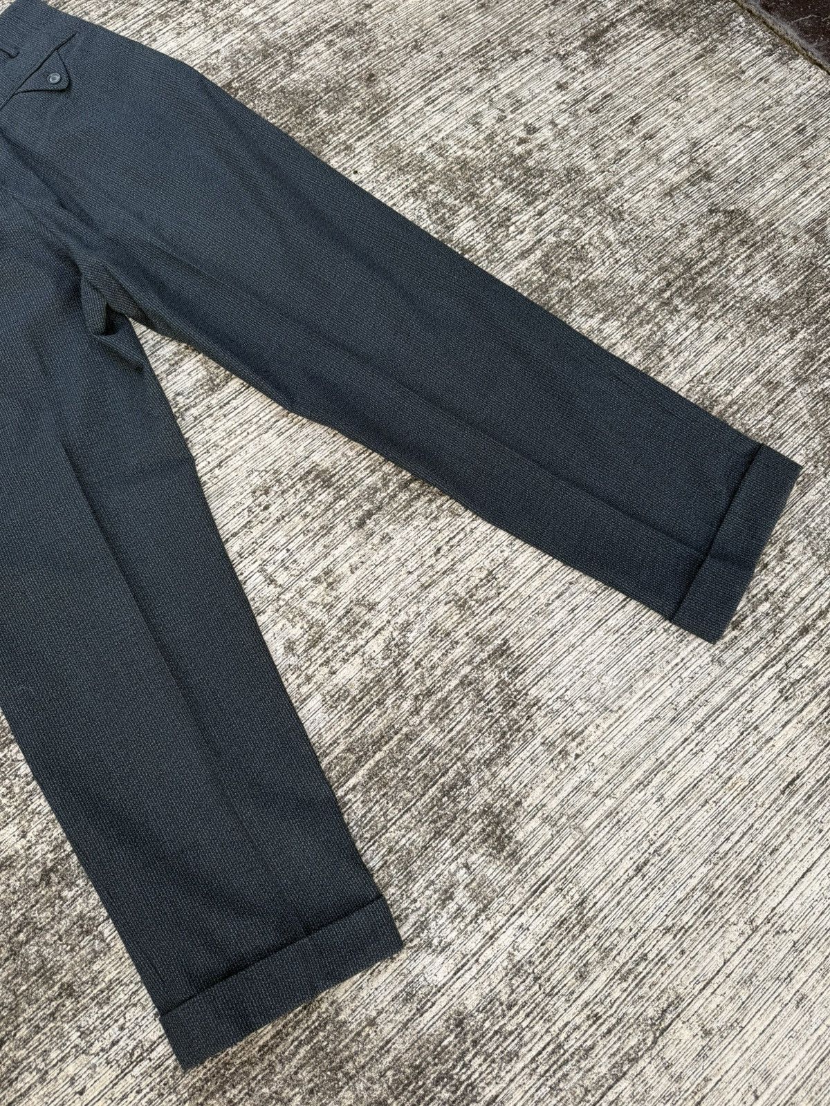 Vintage Vintage 1940s–50s Basket Weave Wool Pleated Trousers Size US 30 / EU 46 - 8 Thumbnail