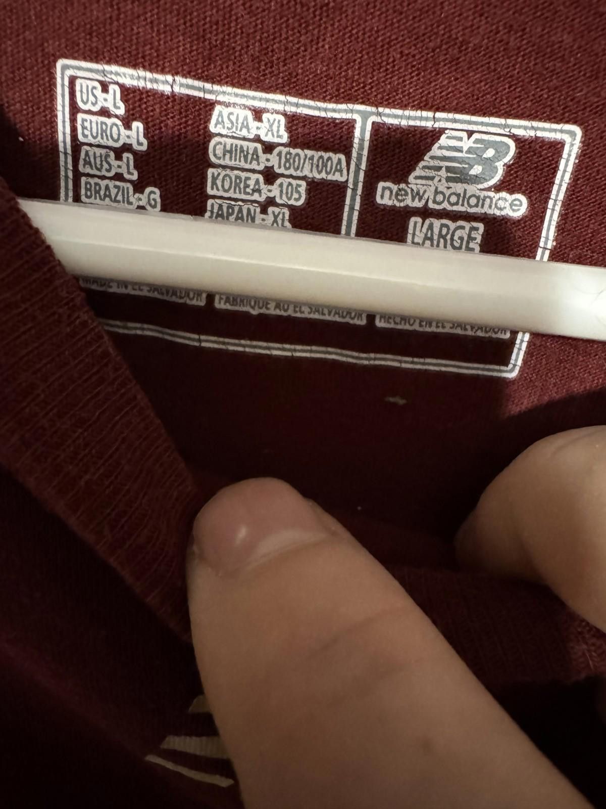 New Balance Boston College Eagles Red New Balance S/S t-shirt Men size L Size US L / EU 52-54 / 3 - 4 Thumbnail