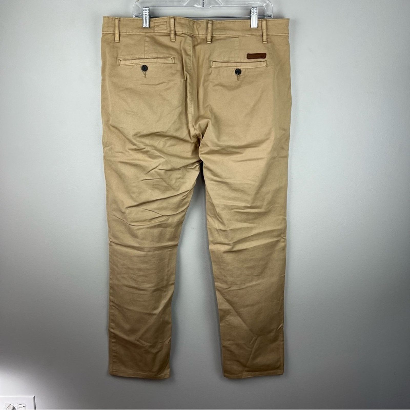AG Adriano Goldschmied AG Marshall Tan Slim Fit Chino Pants Size US 38 / EU 54 - 3 Thumbnail