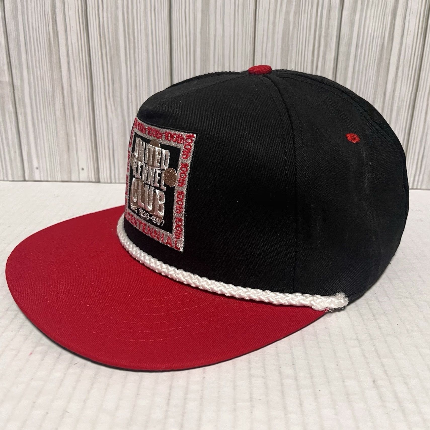 Vintage VINTAGE United Kennel Club Hat Cap Rope Snap Back AKC UKC Dog 100th 90s Retro Size ONE SIZE - 3 Thumbnail