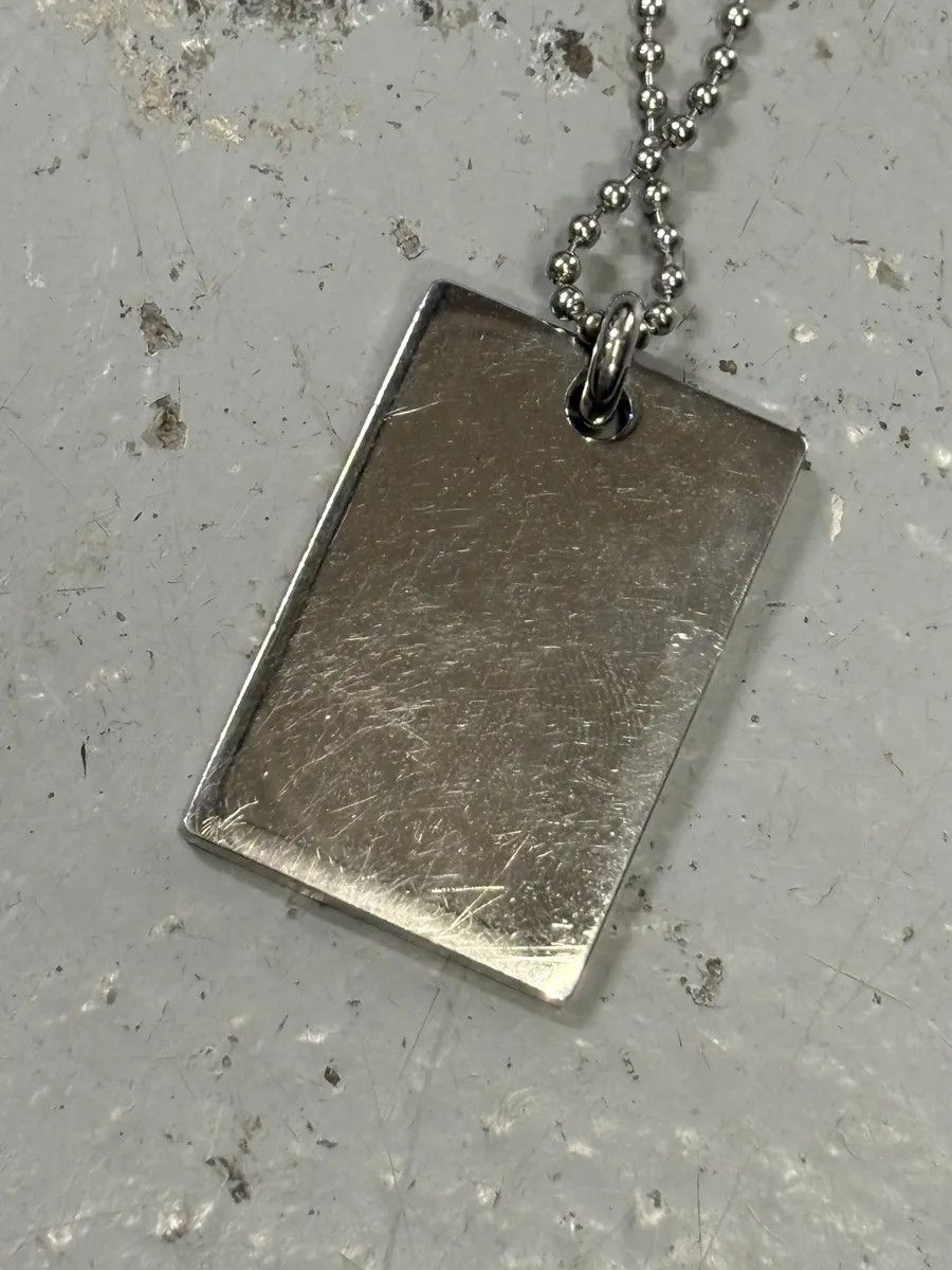 Dolce & Gabbana 2000s Dolce & Gabbana Dog Tag Pave Logo Necklace Size ONE SIZE - 7 Thumbnail