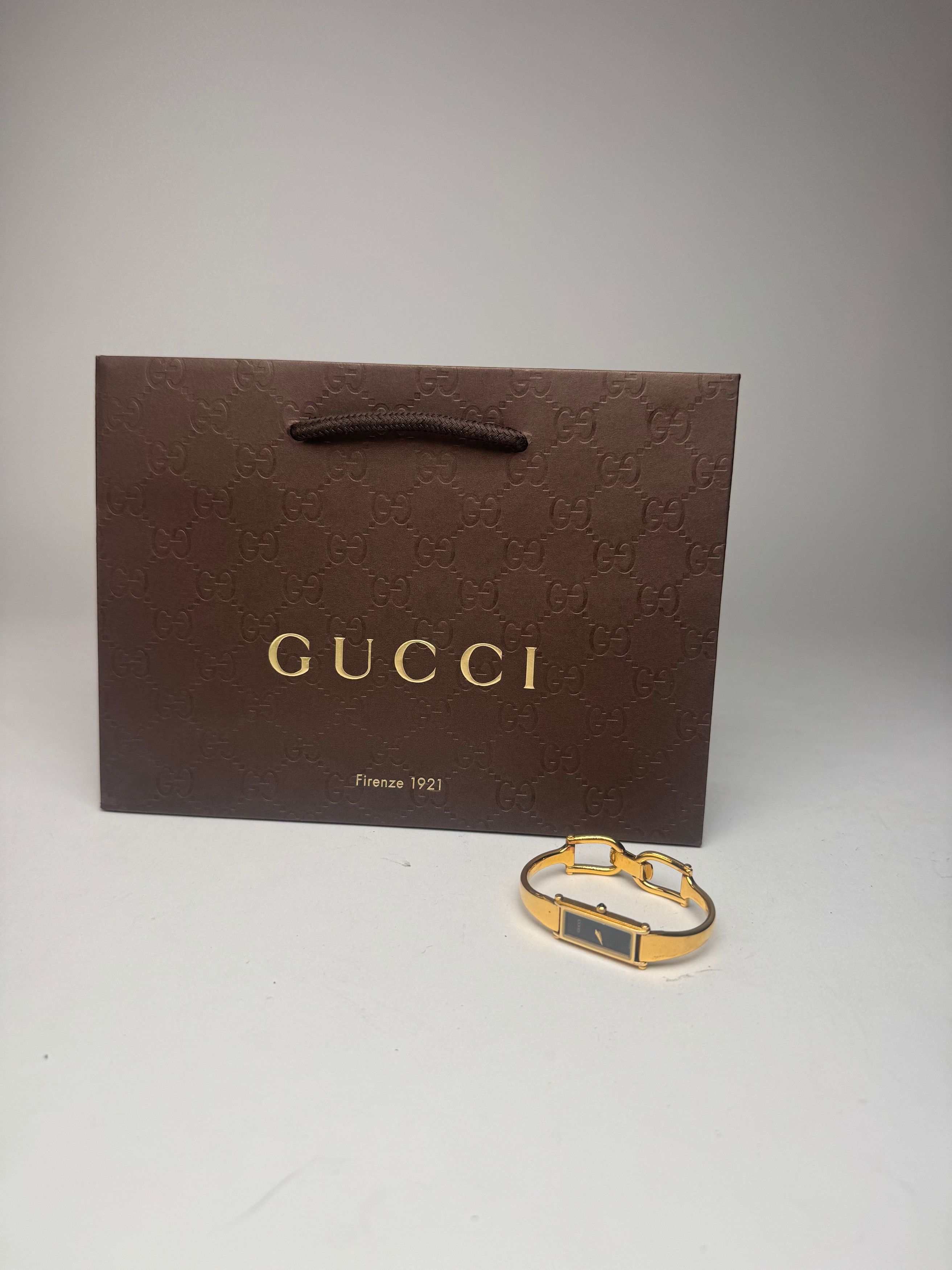 Gucci Vintage Horsebit steel watch golden Size ONE SIZE - 1 Thumbnail