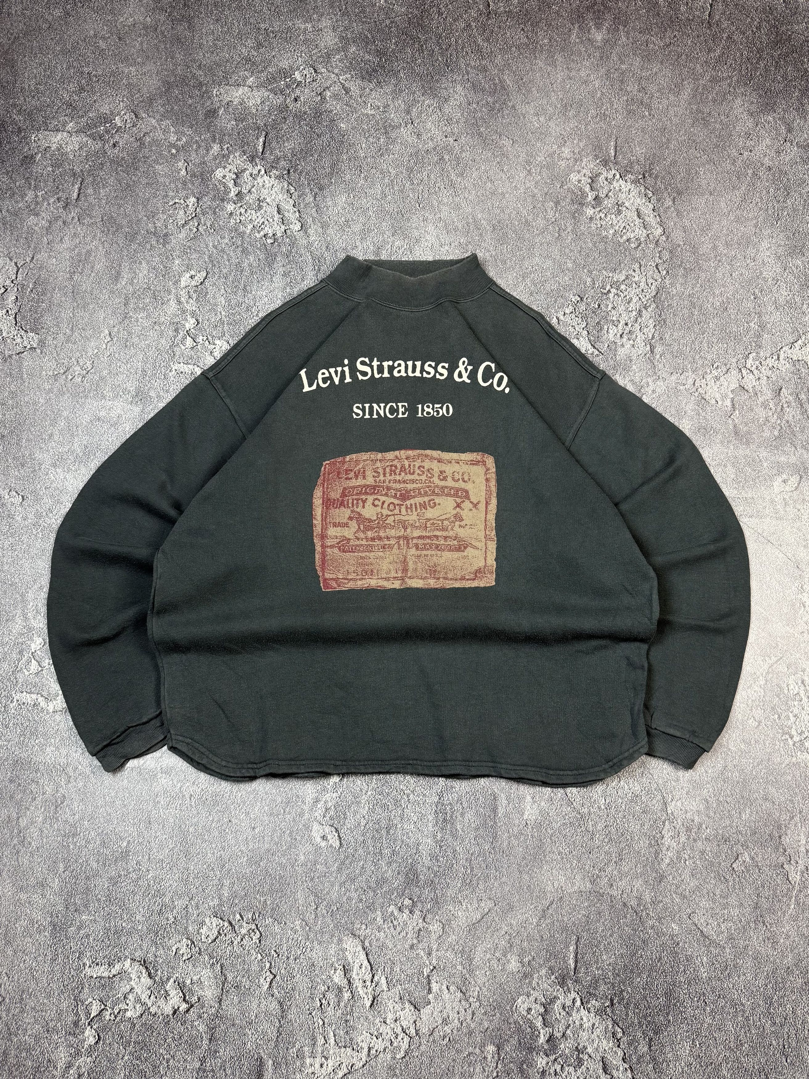 Levi's Vintage Clothing Vintage 90s Levi's Tab Grey Faded Sweatshirt Size US L / EU 52-54 / 3 - 1 Thumbnail