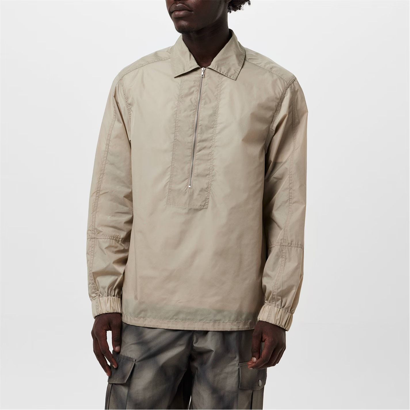 Dries Van Noten o1g2r1mq0426 Cammon Shirt in Beige Size US M / EU 48-50 / 2 - 2 Thumbnail