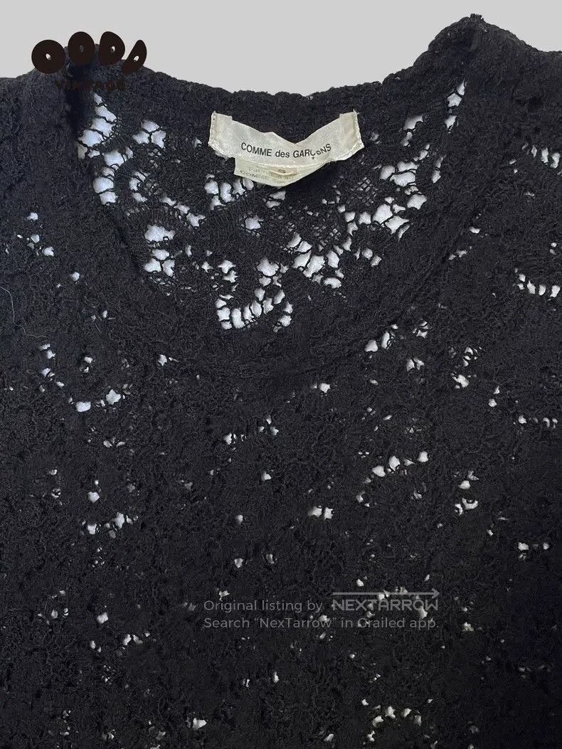 Comme des Garcons Comme Des Garcons Lace Cutout Knit Top Size S / US 4 / IT 40 - 3 Thumbnail