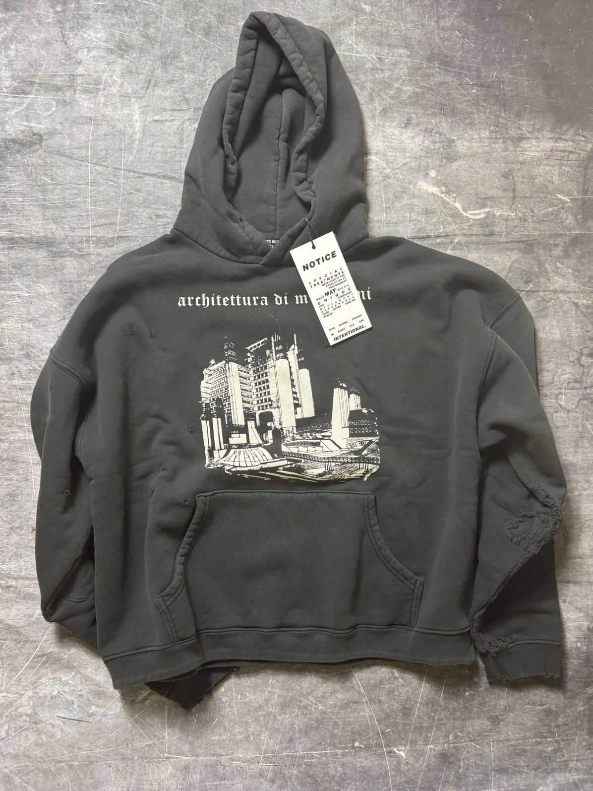 Enfants Riches Deprimes × Maxfield Los Angeles Enfants Riches Deprimes Maxfield Exclusive Mussolini Hoodie Size US XL / EU 56 / 4 - 1 Thumbnail