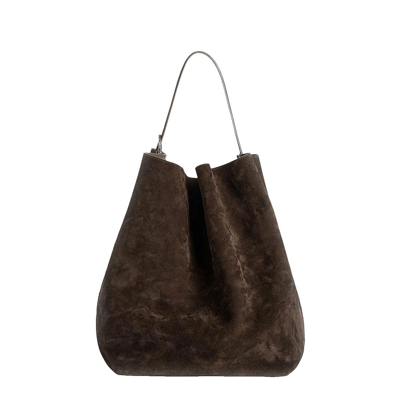 Toteme TOTEME Belted Tote Brown Suede Shoulder Bag New & Authentic Size ONE SIZE - 1 Thumbnail