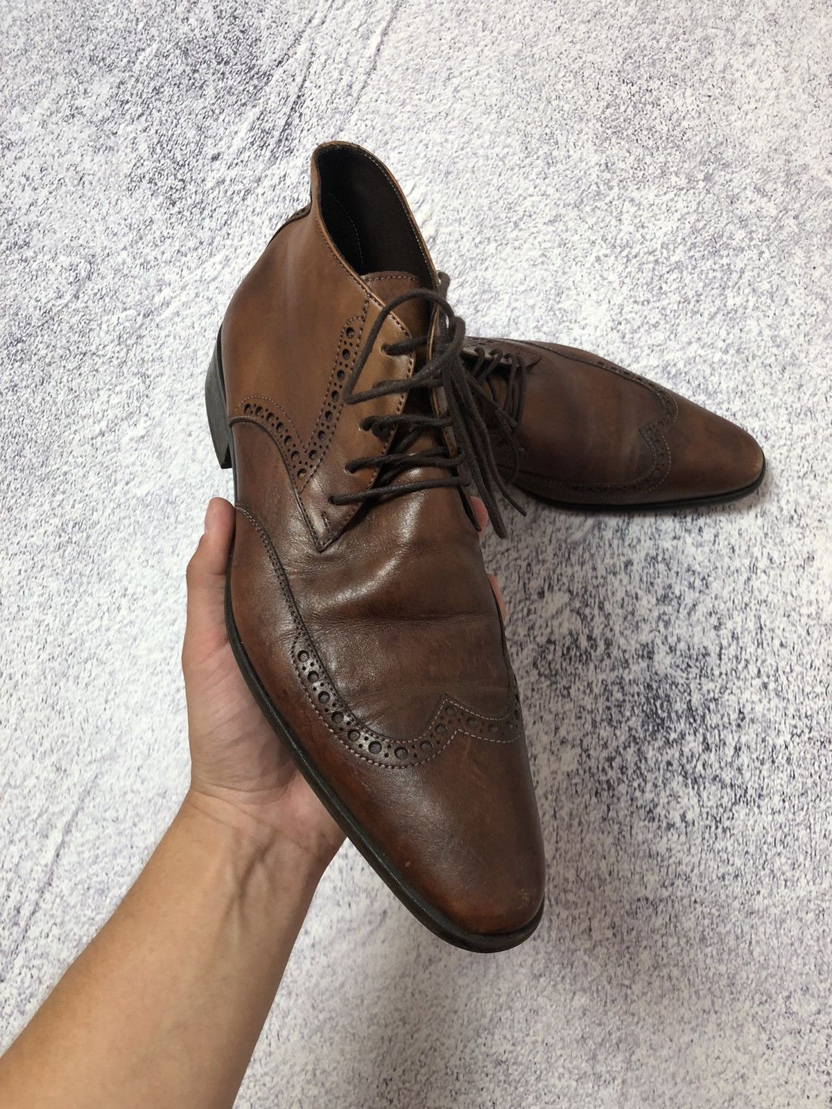 Japanese Brand × Vintage Vintage Leather men's shoes y2k size 41 usa casual Size US 9 / EU 42 - 9 Thumbnail