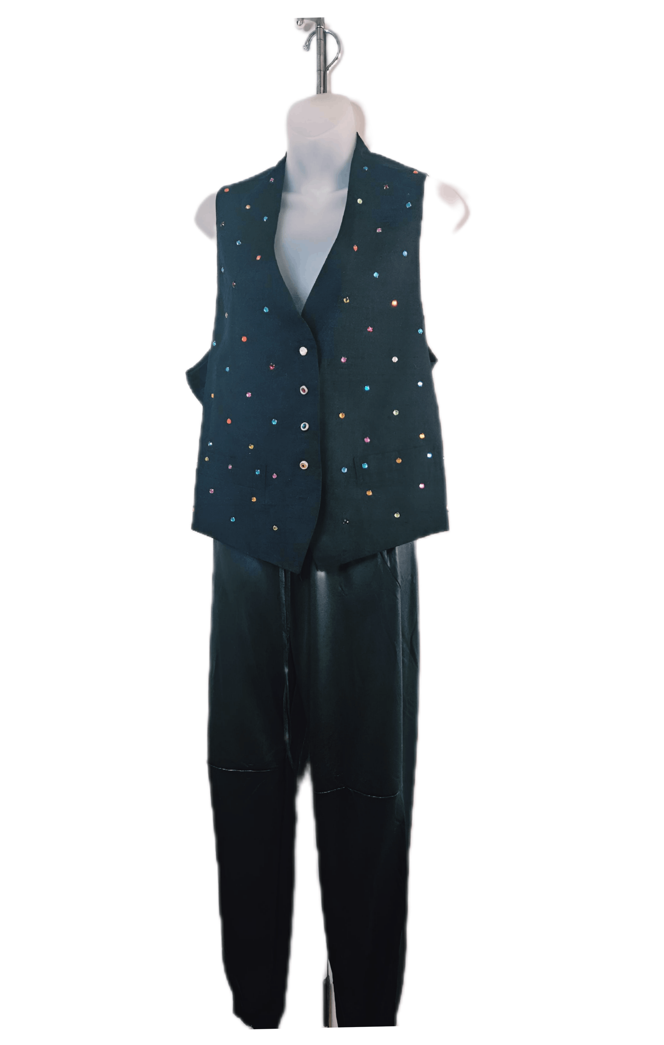Todd Oldham Todd Oldham 1980s Rhinestone Silk Vest Women’s M New Size M / US 6-8 / IT 42-44 - 2 Thumbnail