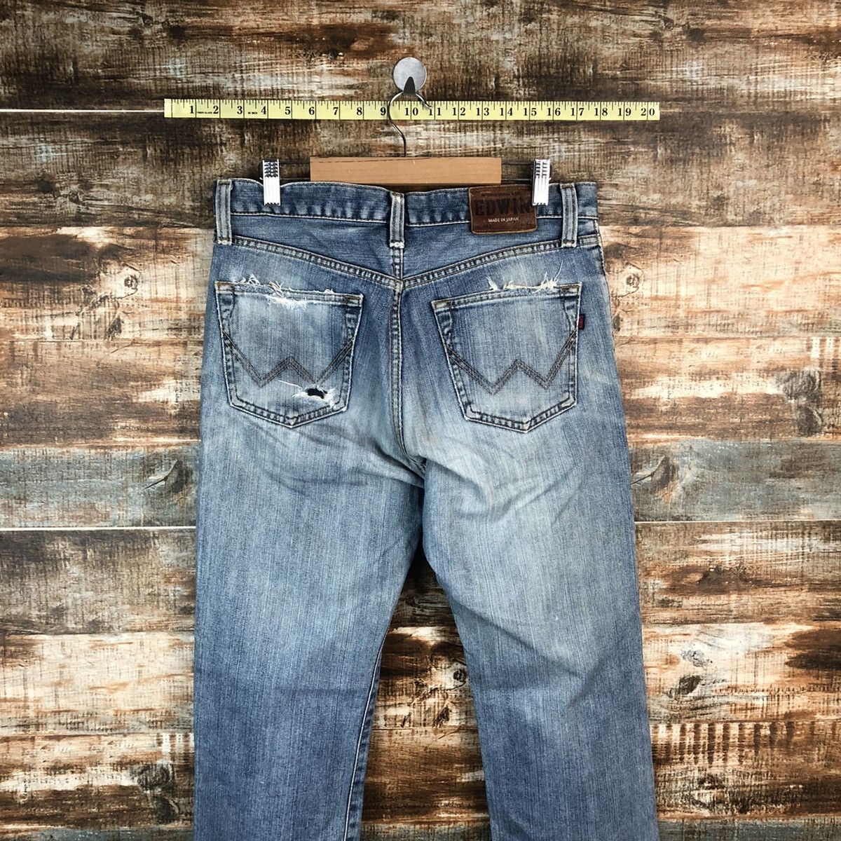 Edwin Edwin japan vintage ripped distressed Denim Pants #A1414 Size US 32 / EU 48 - 14 Thumbnail