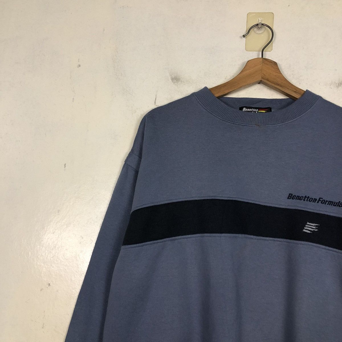 Japanese Brand 📌Vintage Sweatshirt Benetton Formula 1 Big Logo Size US M / EU 48-50 / 2 - 9 Thumbnail
