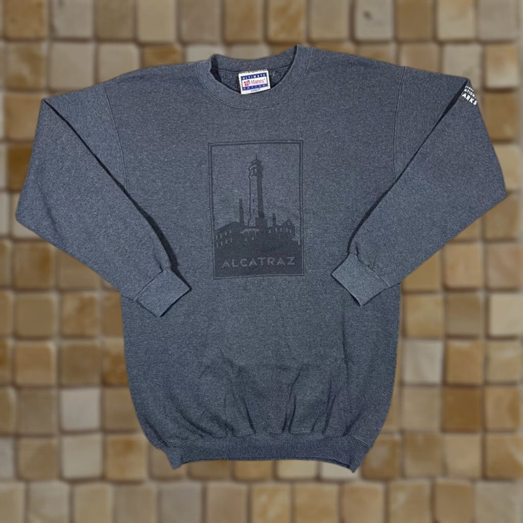 Hanes Vintage Hanes ALCATRAZ "Golden Gate National Parks" Souvenir Sweatshirt Small Size US S / EU 44-46 / 1 - 1 Thumbnail