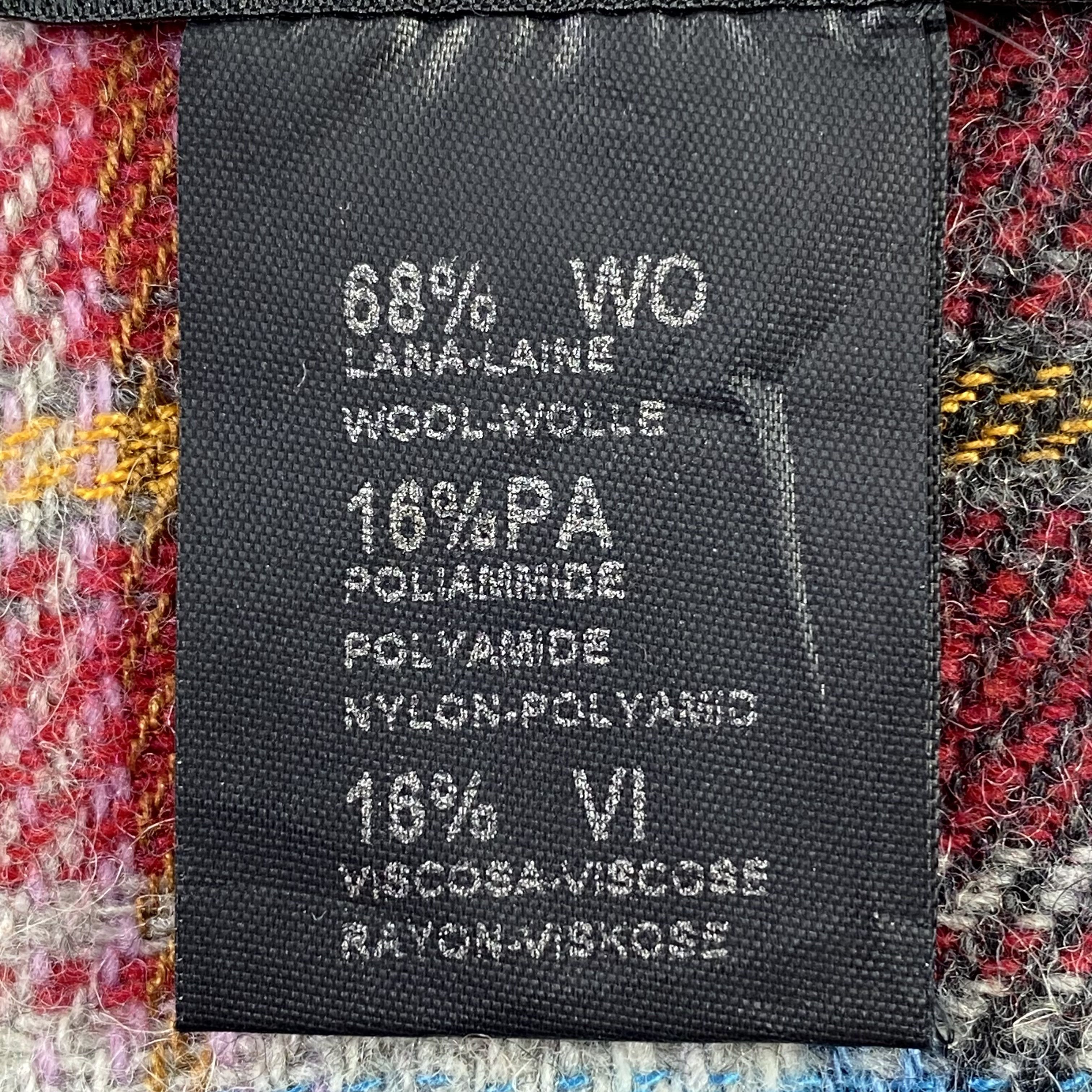 agnes b. Agnes B. Scarf Plaid Neck Wrap Wool Muffler Size ONE SIZE - 5 Thumbnail