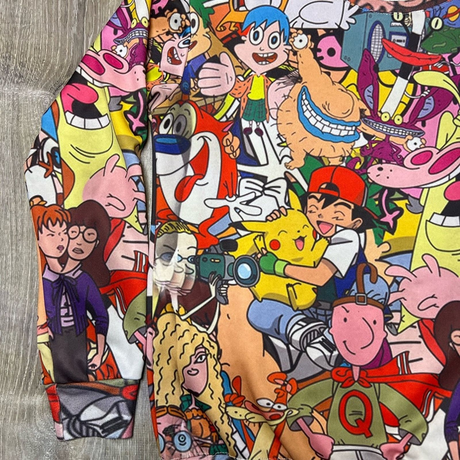 Nickelodeon RARE 90's Cartoon Characters Crewneck Sweater Kids XL Size US XL / EU 56 / 4 - 6 Thumbnail