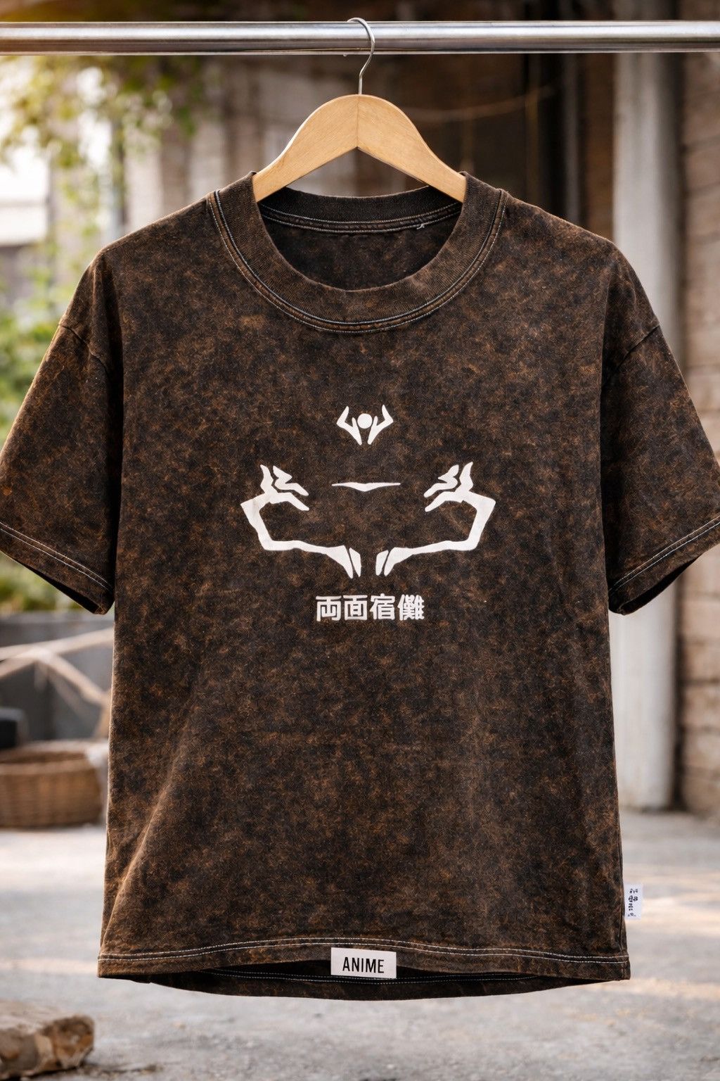 Other Ryomen Sukuna Acid wash Oversize tshirt Size M / US 6-8 / IT 42-44 - 2 Thumbnail