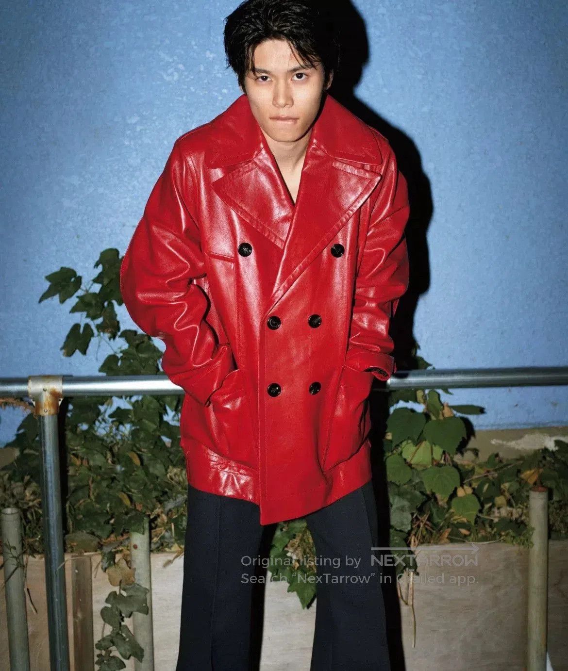 Bottega Veneta oversized red leather jacket by Bottega Veneta. Size M / US 6-8 / IT 42-44 - 6 Thumbnail