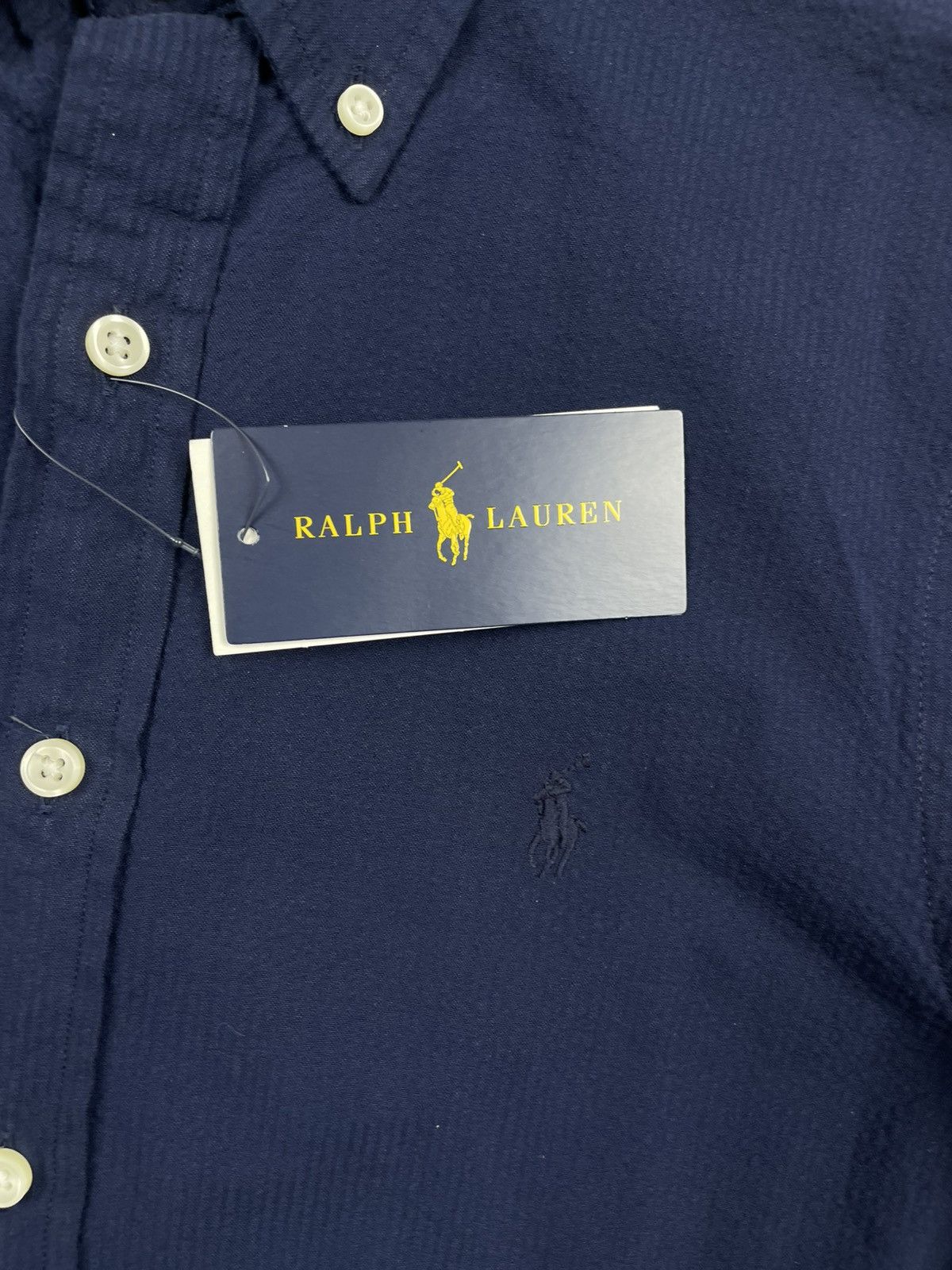 Polo Ralph Lauren Polo Ralph Lauren S Plain Navy Short-Sleeve Shirt EGV Size US S / EU 44-46 / 1 - 7 Thumbnail