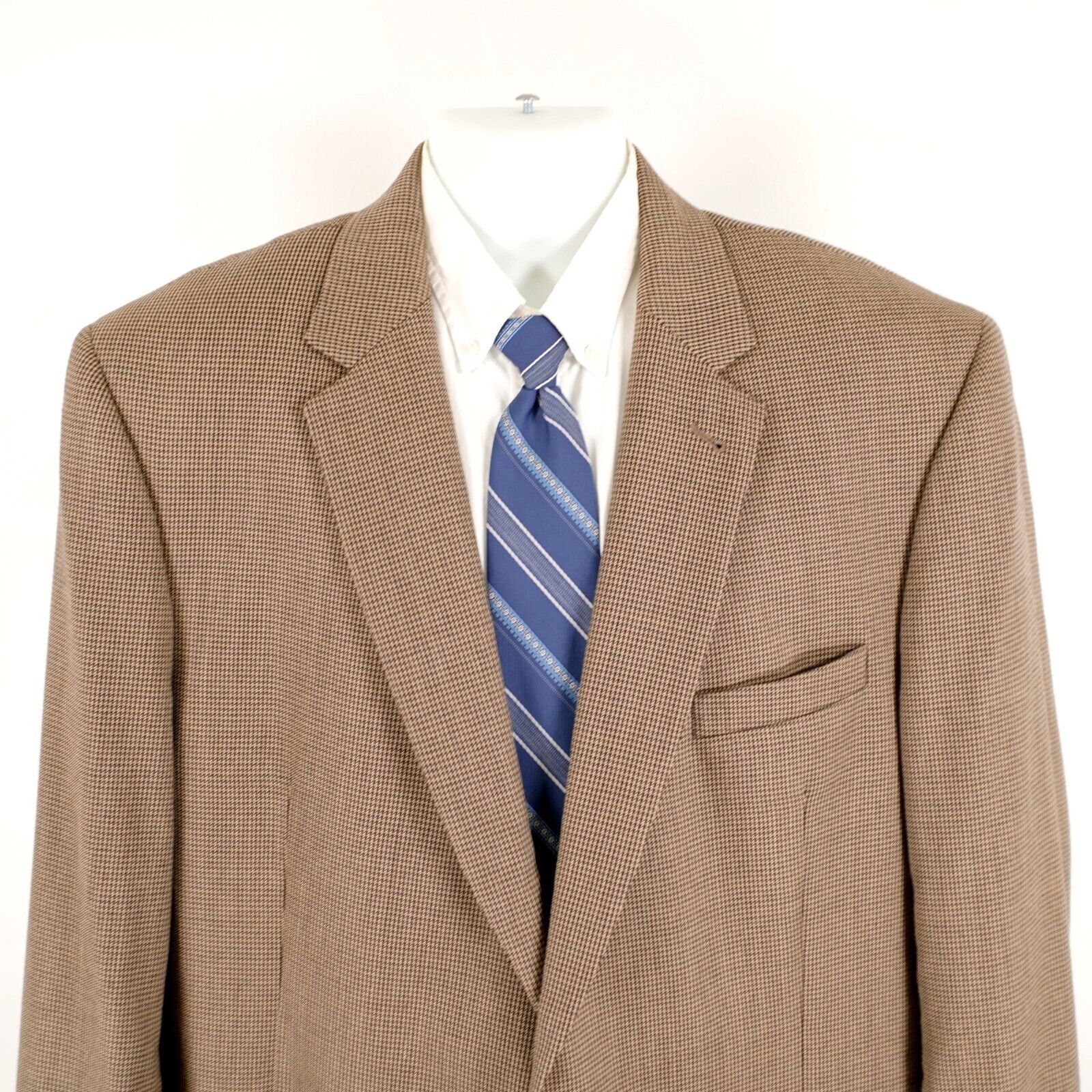 Jos. A. Bank Jos A Bank Signature Thick Wool Black Tan Sport Coat 48L 2 B Size 48L - 1 Thumbnail