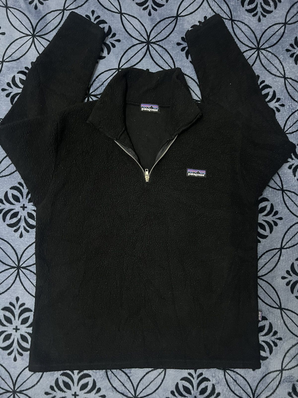 Patagonia × Vintage Patagonia - sweatshirt 1/4 zip fleece men Size US L / EU 52-54 / 3 - 1 Thumbnail
