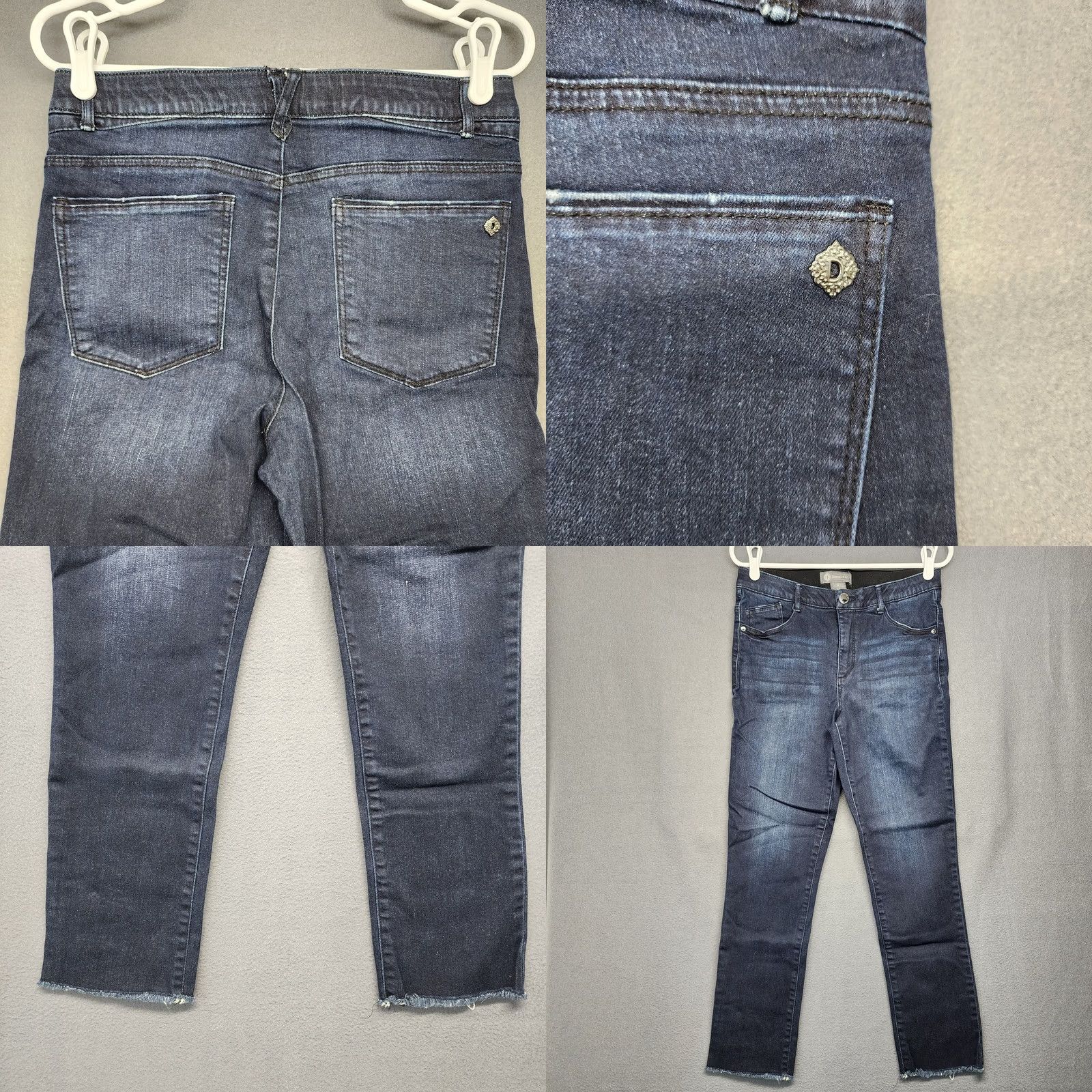 Vintage VINTAGE Democracy Jeans Womens 8 AB Technology Skinny Jegging Stretch Frayed Hem Denim Size 30" / US 8 / IT 44 - 9 Thumbnail