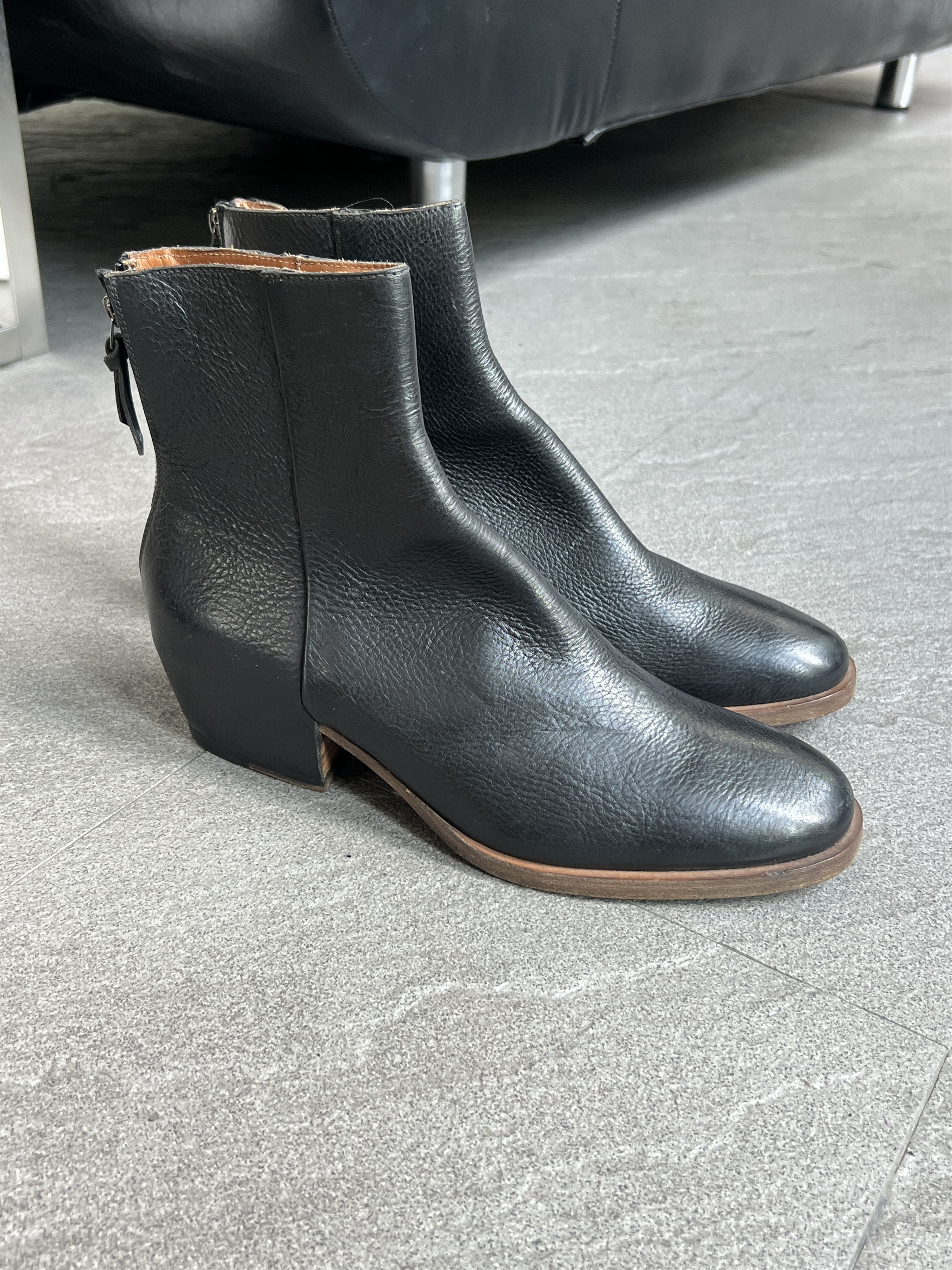 Givenchy Givenchy Leather Side Zip Ankle Boots EU 41 Black Size US 8 / EU 41 - 3 Thumbnail
