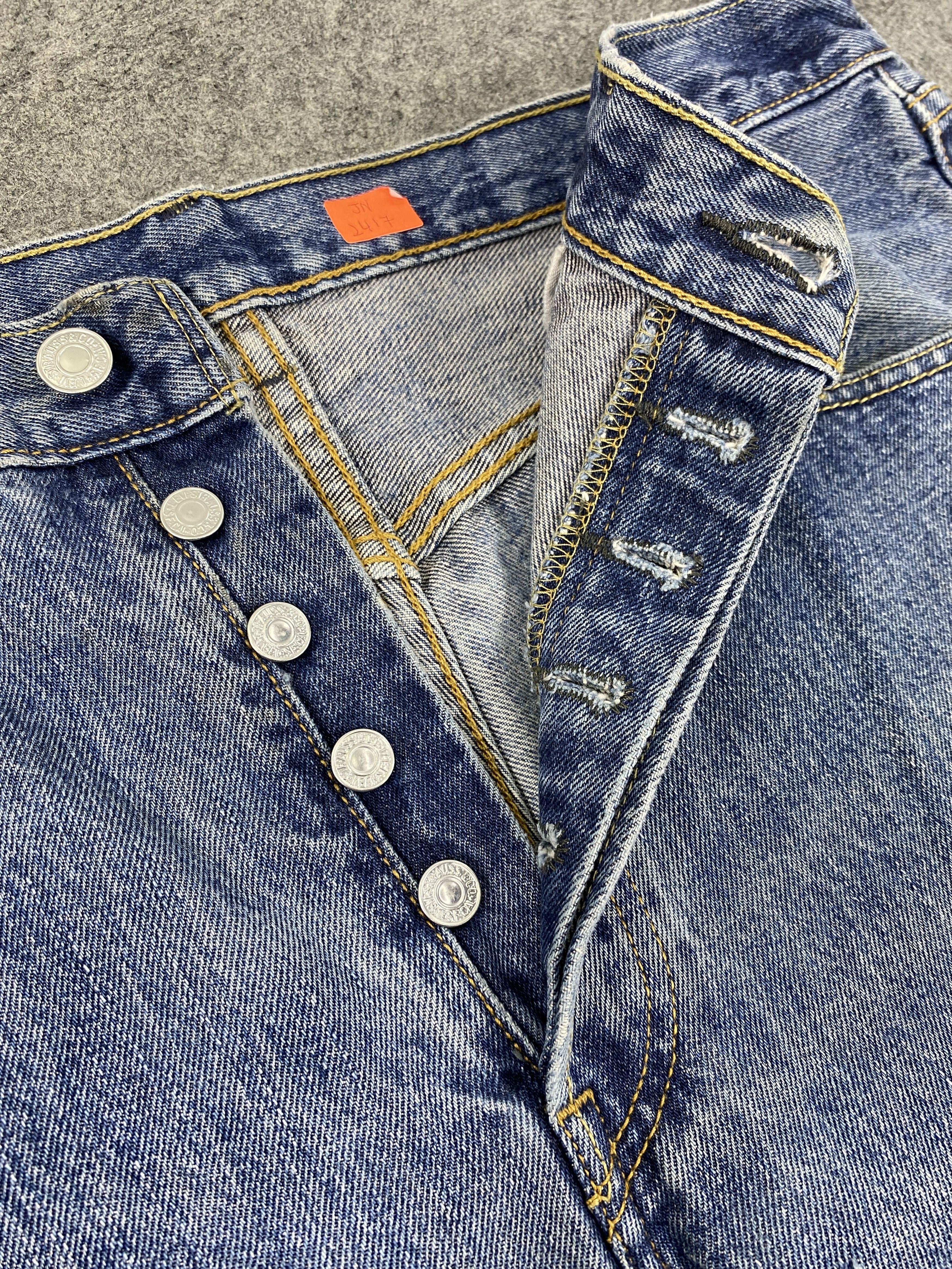 Japanese Brand Faded Blue Vintage Levi's 501 Jeans 34x33 Denim -JN2417 Size US 34 / EU 50 - 6 Thumbnail