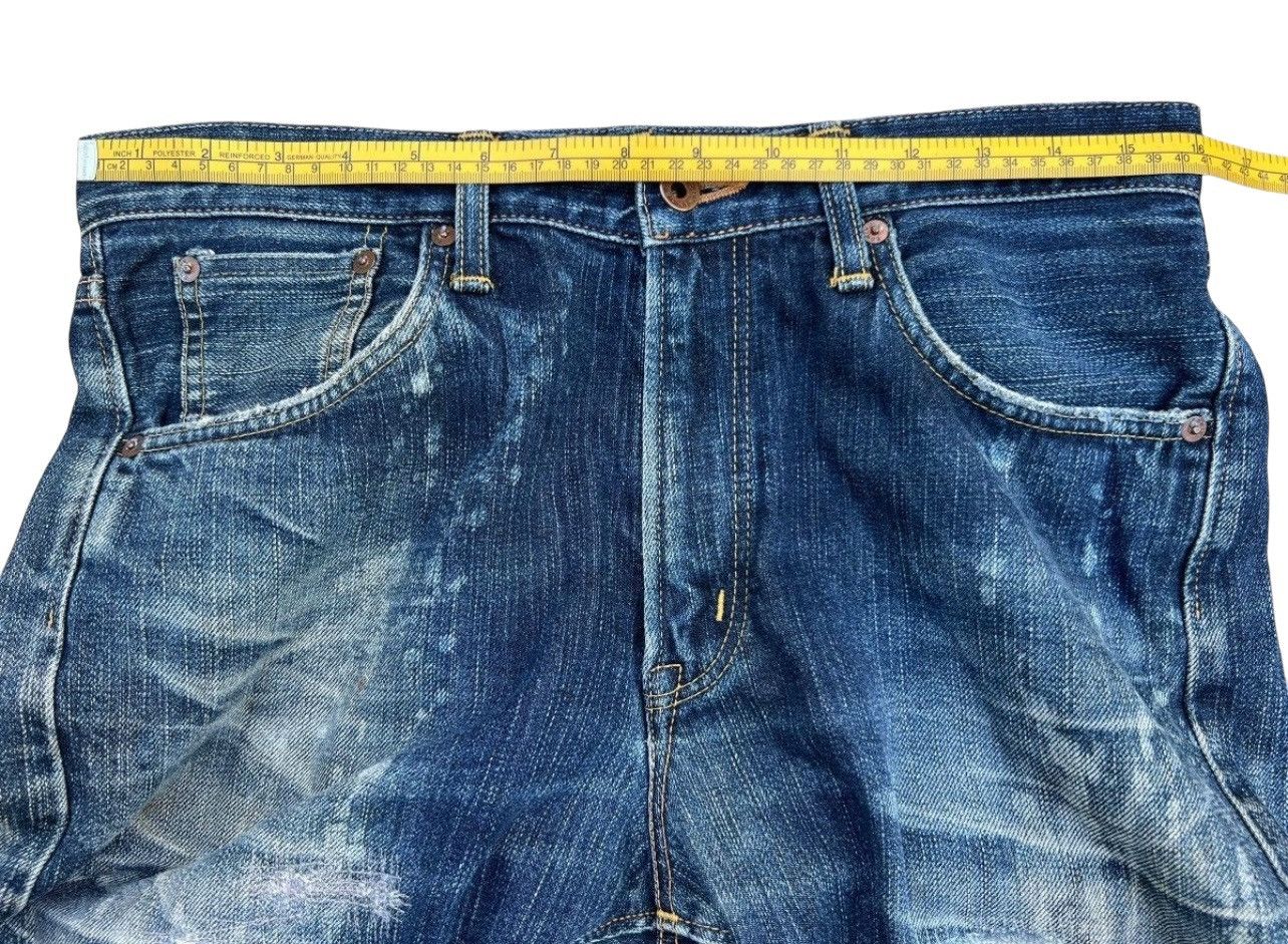 Edwin Vintage Edwin 505X Selvedge Distressed Mudwash Jeans 32x29 Size US 32 / EU 48 - 14 Thumbnail