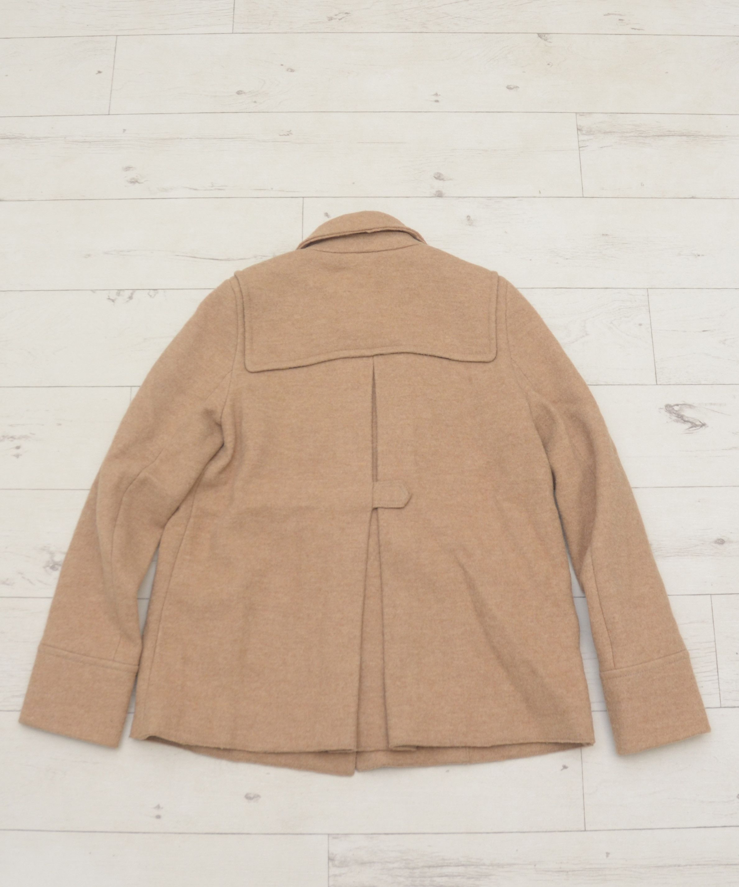Siviglia Luxury Siviglia italy sz 40 wool Pea Coat Beige Size S / US 4 / IT 40 - 6 Thumbnail