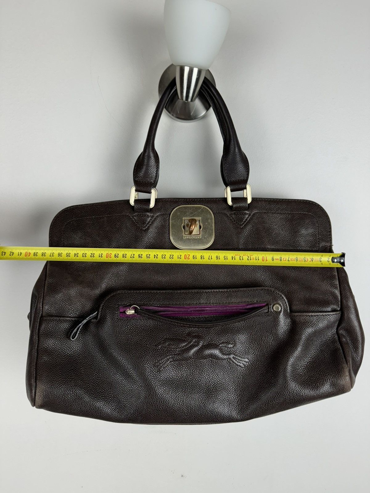 Leather × Longchamp Leather shoulder bag Longchamp Paris original luxury item Size ONE SIZE - 7 Thumbnail