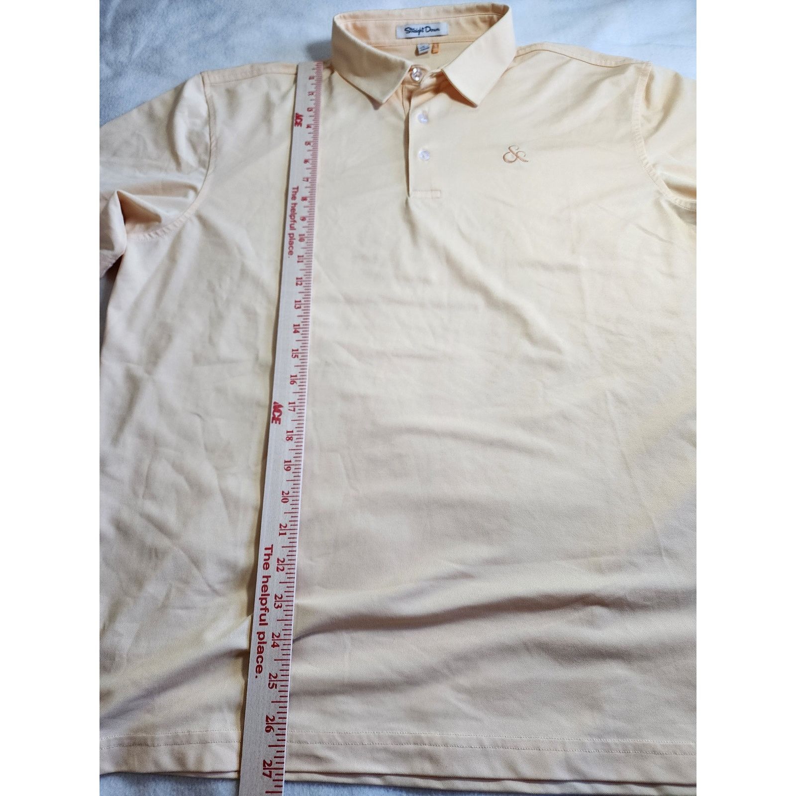 Other Straight Down Performance Polo Size L Yellow UPF Preppy Golf Size US L / EU 52-54 / 3 - 5 Thumbnail