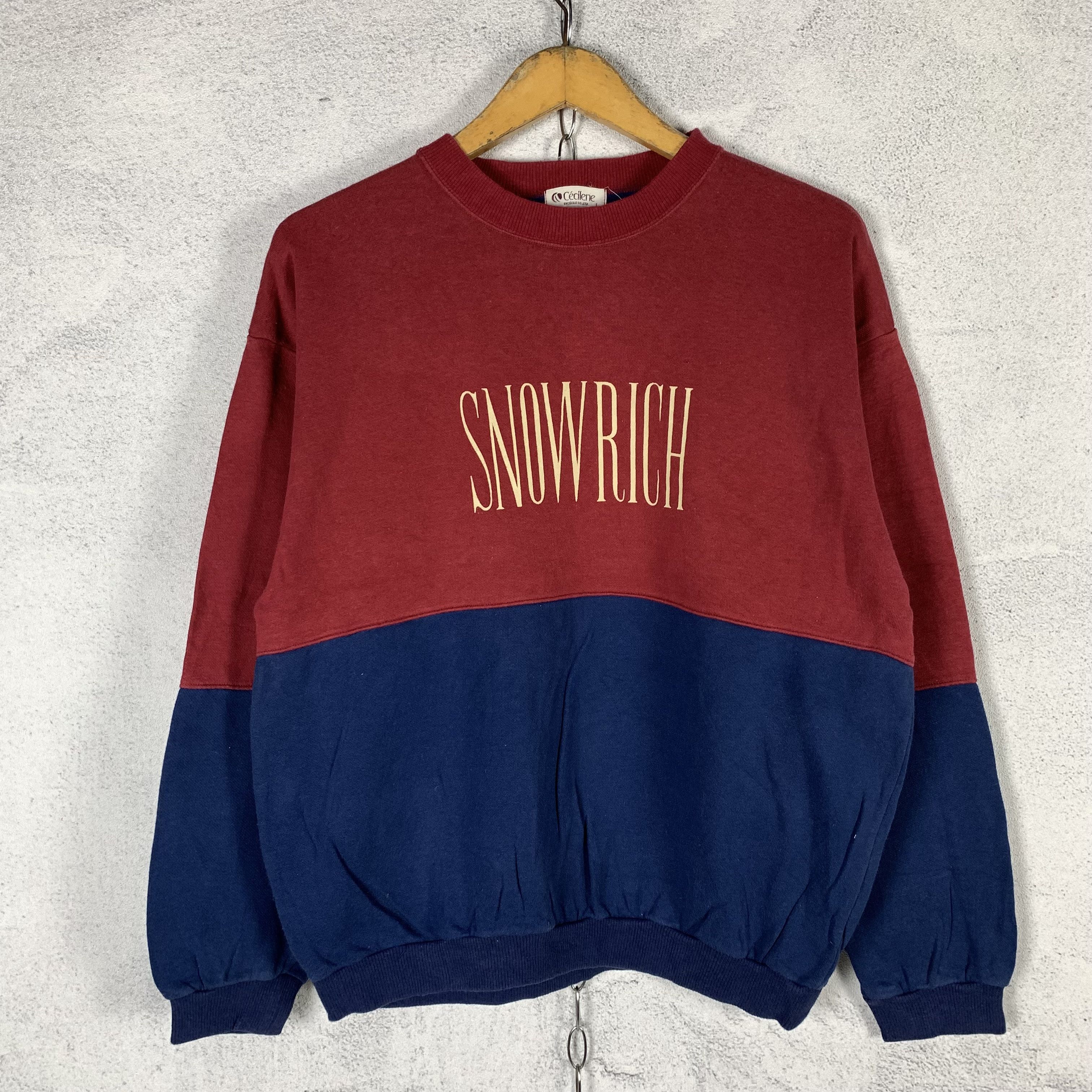 Vintage Vintage Cecilene Snowrich Two Tone Sweatshirt Crewneck Size US M / EU 48-50 / 2 - 1 Thumbnail
